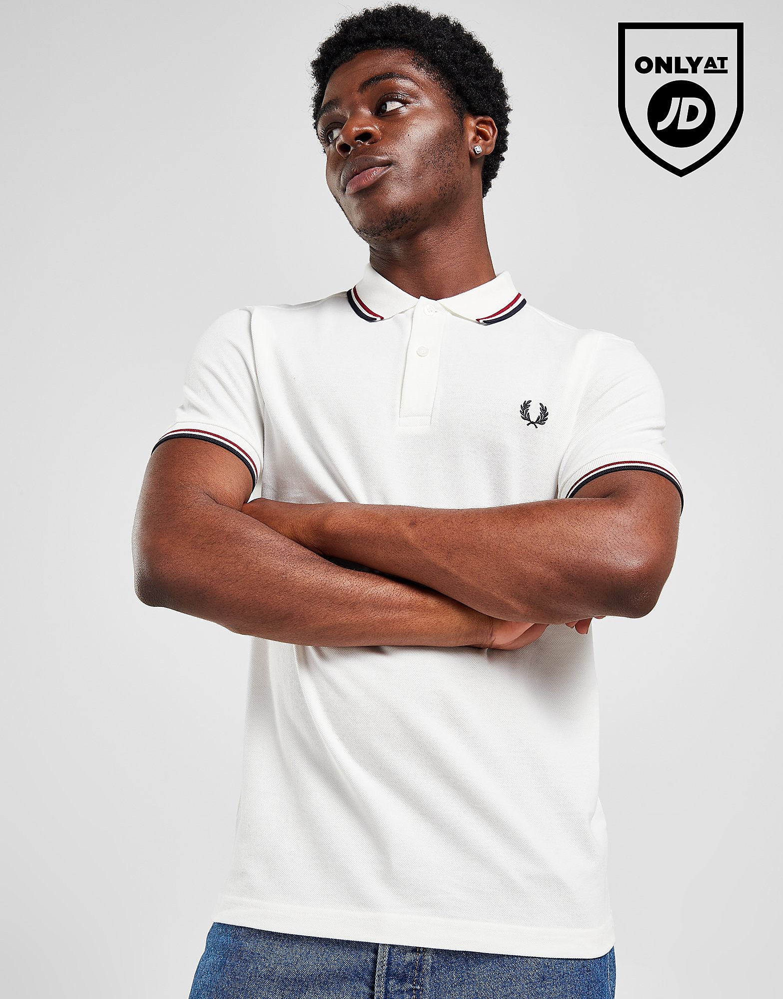 Fred Perry Polo Twin Tipped - White, White