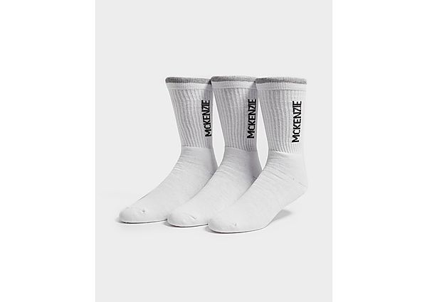 McKenzie 3 Pack Sport Socks - White, White