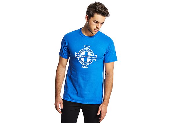 Official Team Northern Ireland Crest T-Shirt - Royal Blue - Mens, Royal Blue