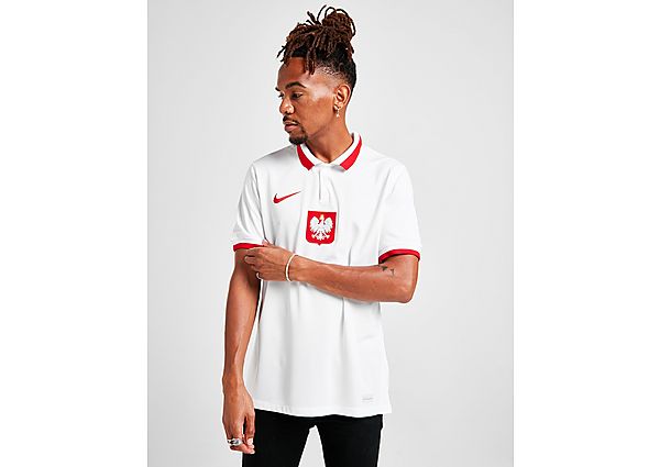 Nike Poland 2020/21 Home Shirt - White/Sport Red - Mens, White/Sport Red
