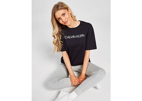 Calvin Klein Core Boyfriend T-Shirt - Black - Womens, Black