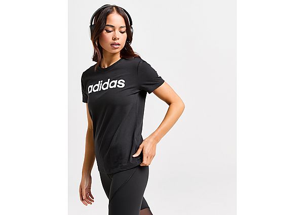 adidas Core Linear T-Shirt - Black - Womens, Black