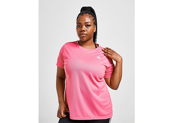 adidas Badge Of Sport Plus Size Training T-Shirt - Pink, Pink