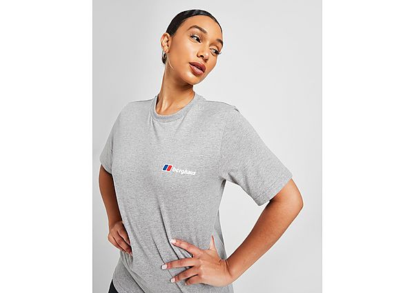 Berghaus Small Logo Boyfriend T-Shirt - Grey - Womens, Grey