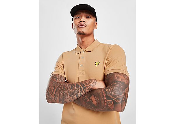 Lyle & Scott Basic Short Sleeve Polo Shirt - Brown - Mens, Brown