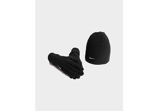 Nike Fleece Hat/Gloves Set - Black, Black