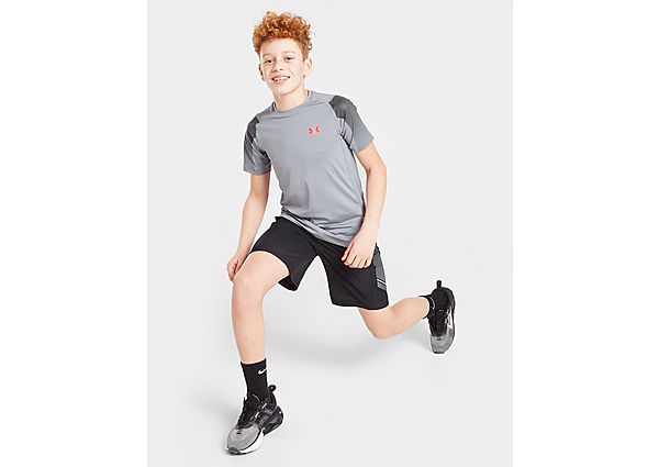 Under Armour HeatGear Fitted Faded T-Shirt Junior - Only at JD - Grey - Kids, Grey