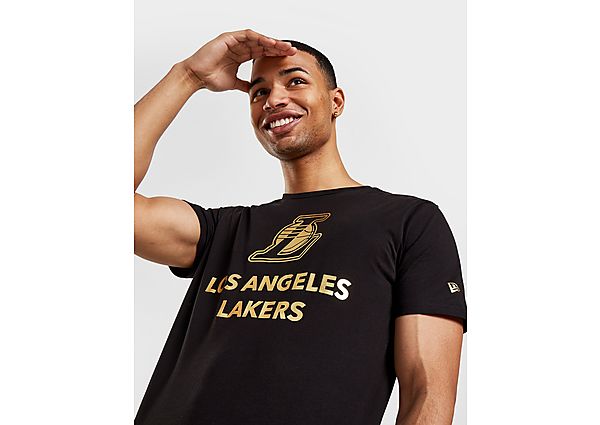 New Era NBA Los Angeles Lakers Metallic Logo T-Shirt - Heren