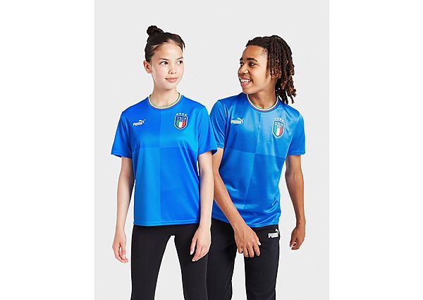 Puma Italy 2022/23 Home Shirt Junior - Blue - Kids, Blue