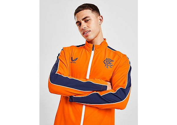 Castore Rangers FC 2022/23 Anthem Jacket - Orange - Mens, Orange