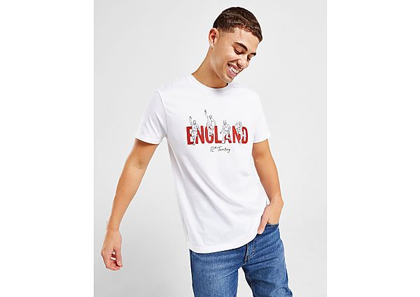12th Territory England Graphic T-Shirt - White - Mens, White