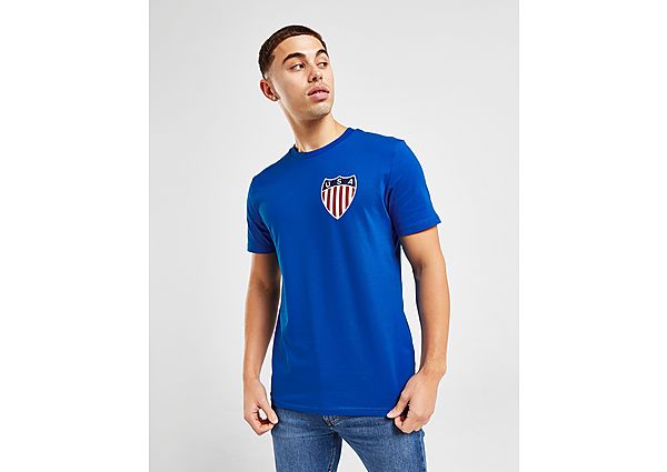 12th Territory USA Retro T-Shirt - Blue - Mens, Blue