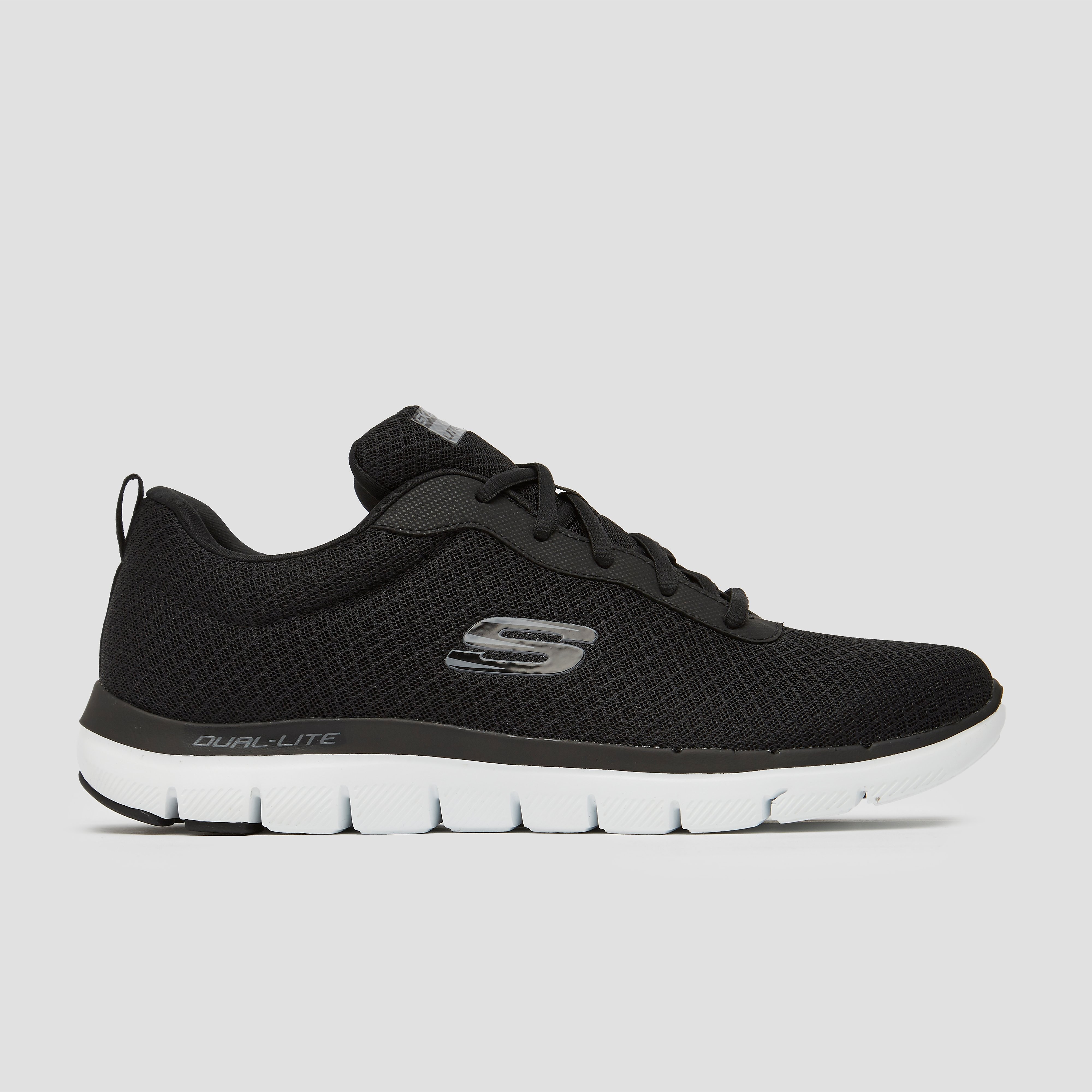 SKECHERS Flex advantage 2.0 hardloopschoenen zwart/wit heren Heren
