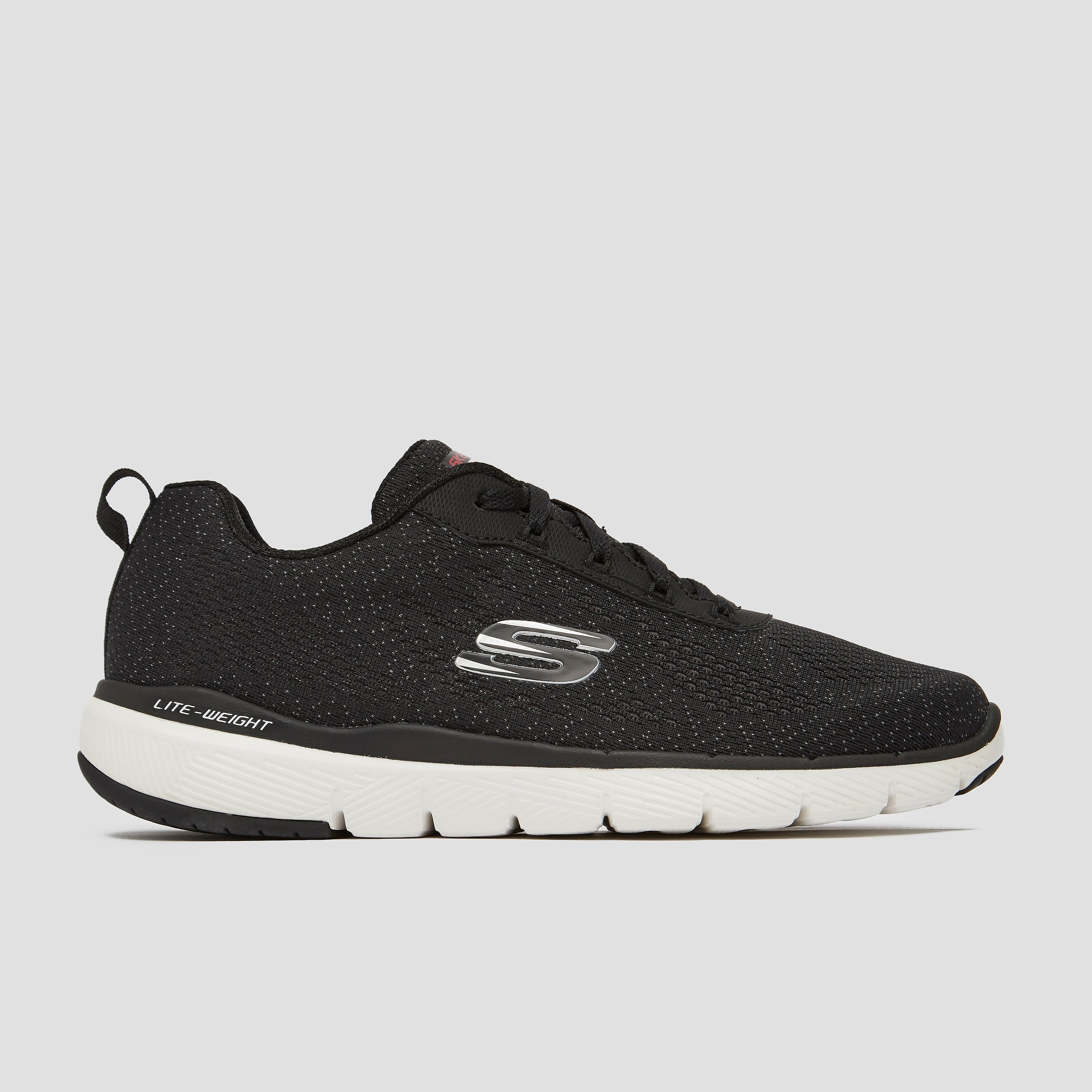 SKECHERS Flex advantage 3.0 hardloopschoenen zwart/wit heren Heren