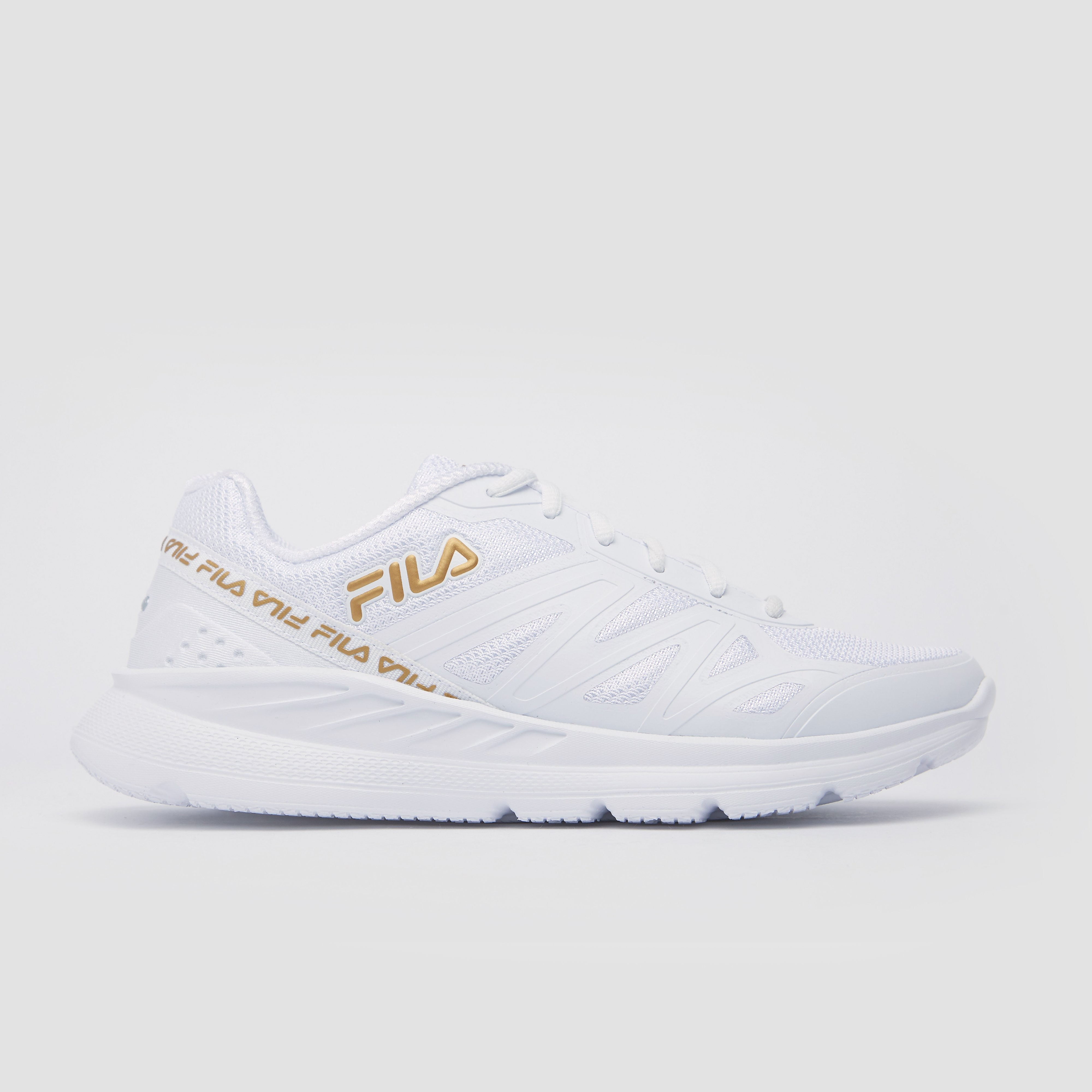 Fila Memory Cryptostride Hardloopschoenen Wit/Goud Dames - Maat 40