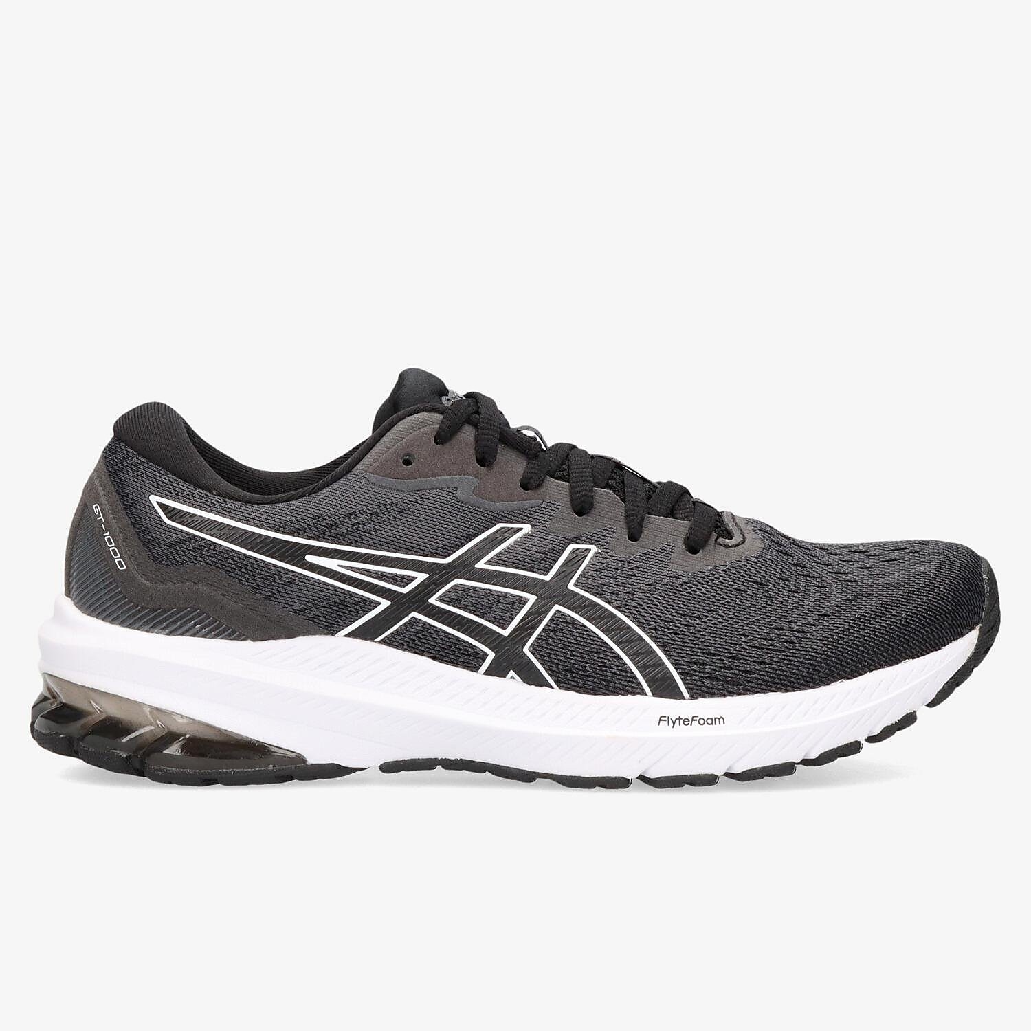 Asics Gt-1000 11 Hardloopschoenen Zwart/Wit Dames - Maat 40,5