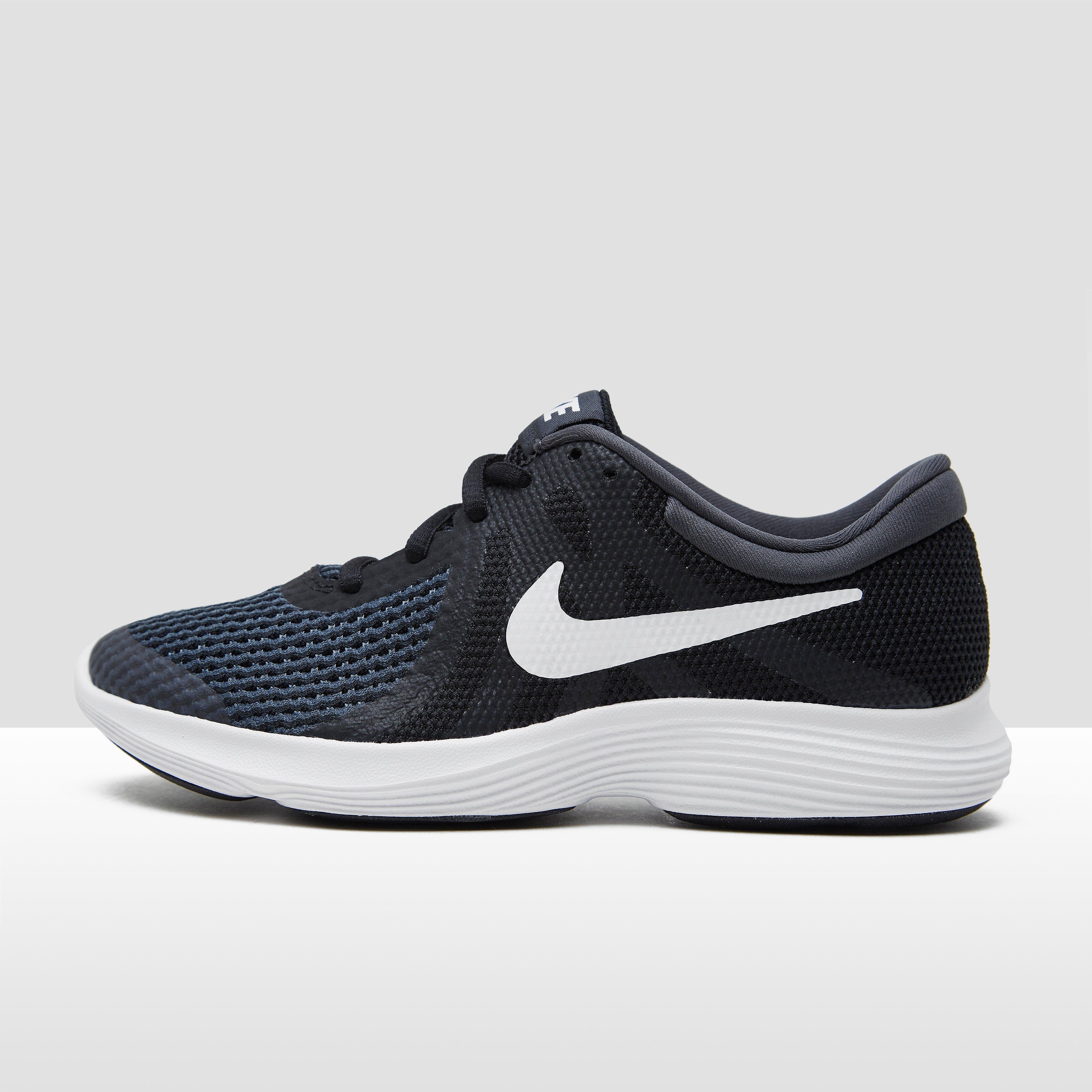 NIKE Revolution 4 hardloopschoenen zwart/wit kinderen Kinderen