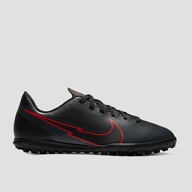 NIKE Mercurial vapor 13 club tf voetbalschoenen zwart/rood kinderen Kinderen