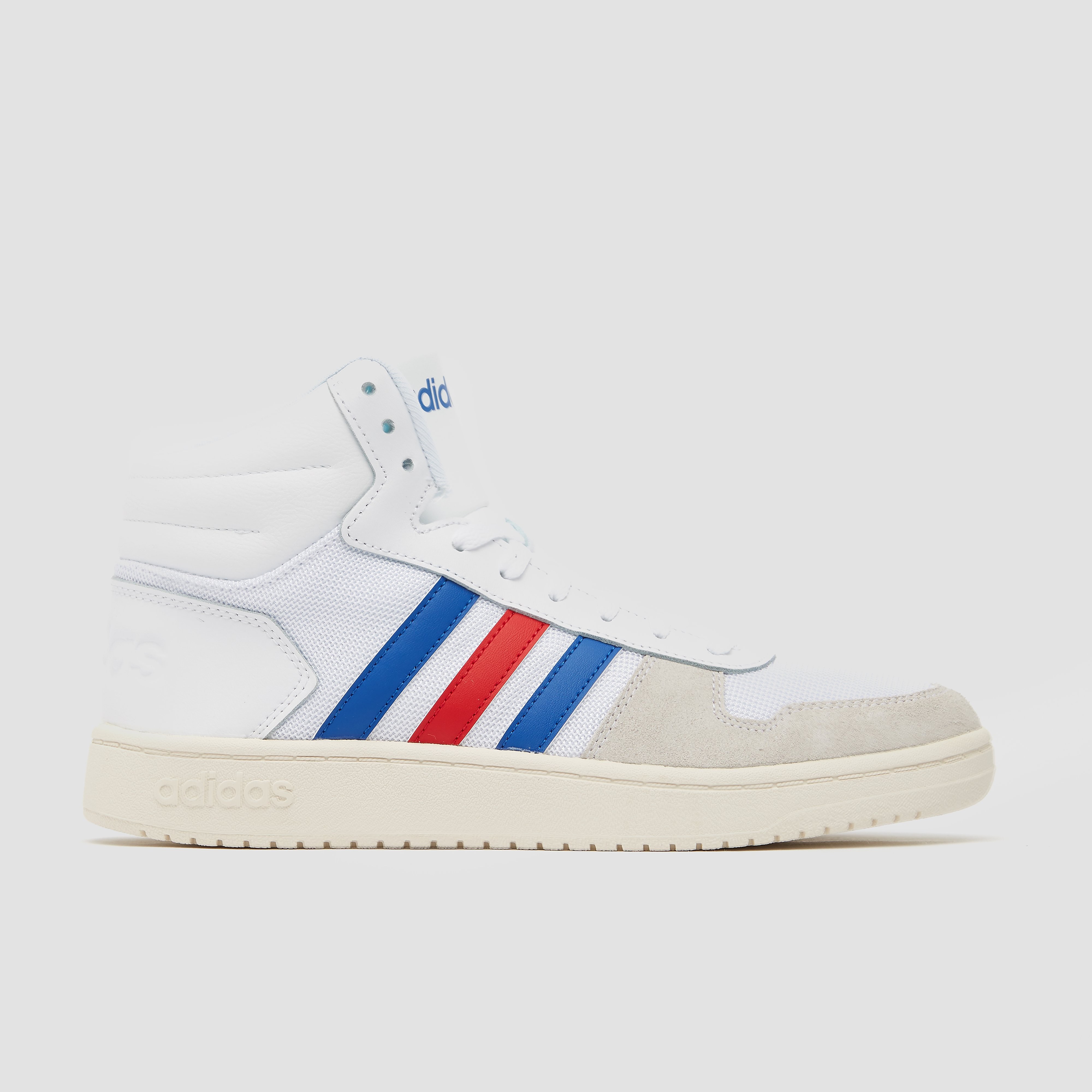 adidas Hoops 2.0 mid sneakers wit/blauw heren Heren