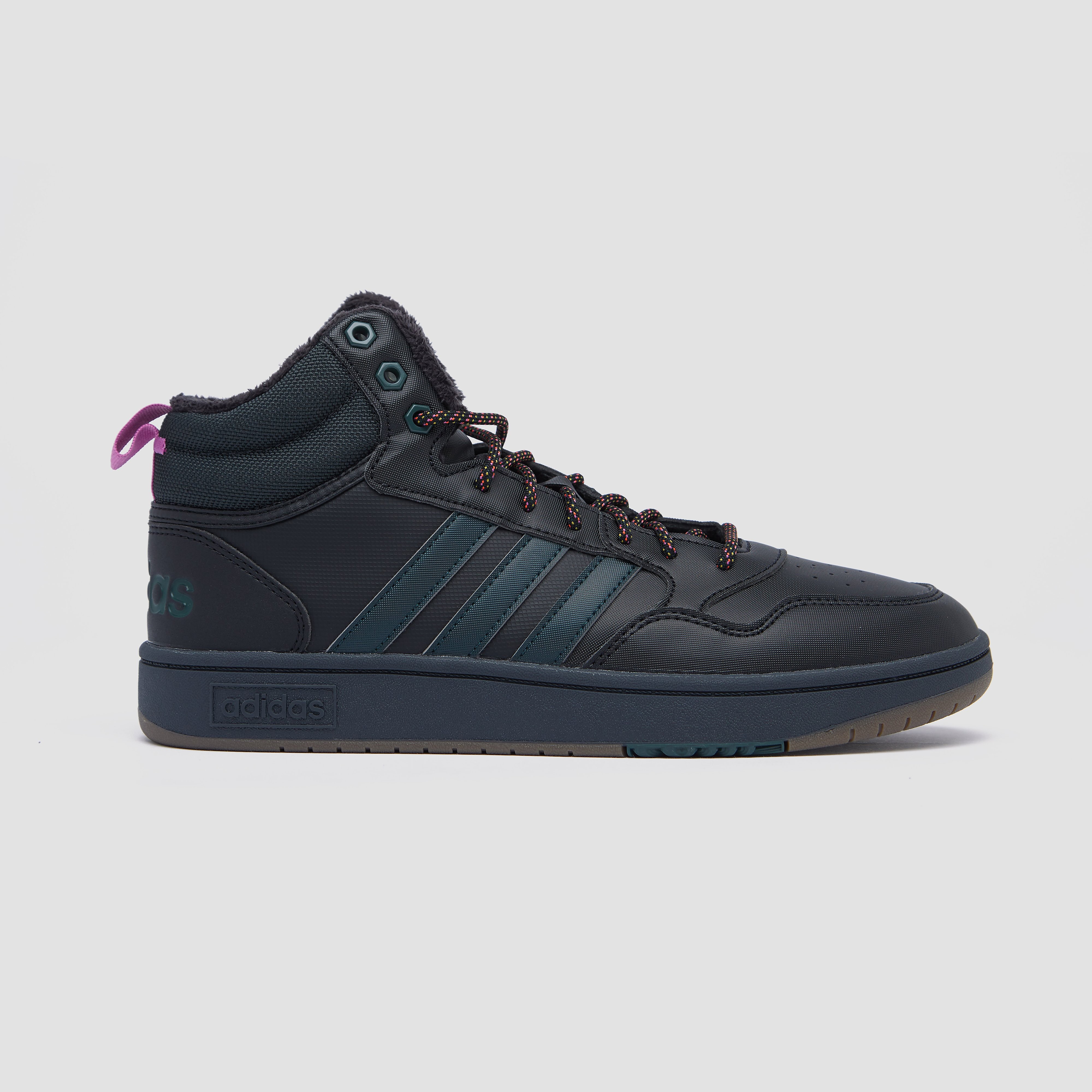 adidas Adidas hoops 3.0 mid wtr sneakers zwart/groen heren heren