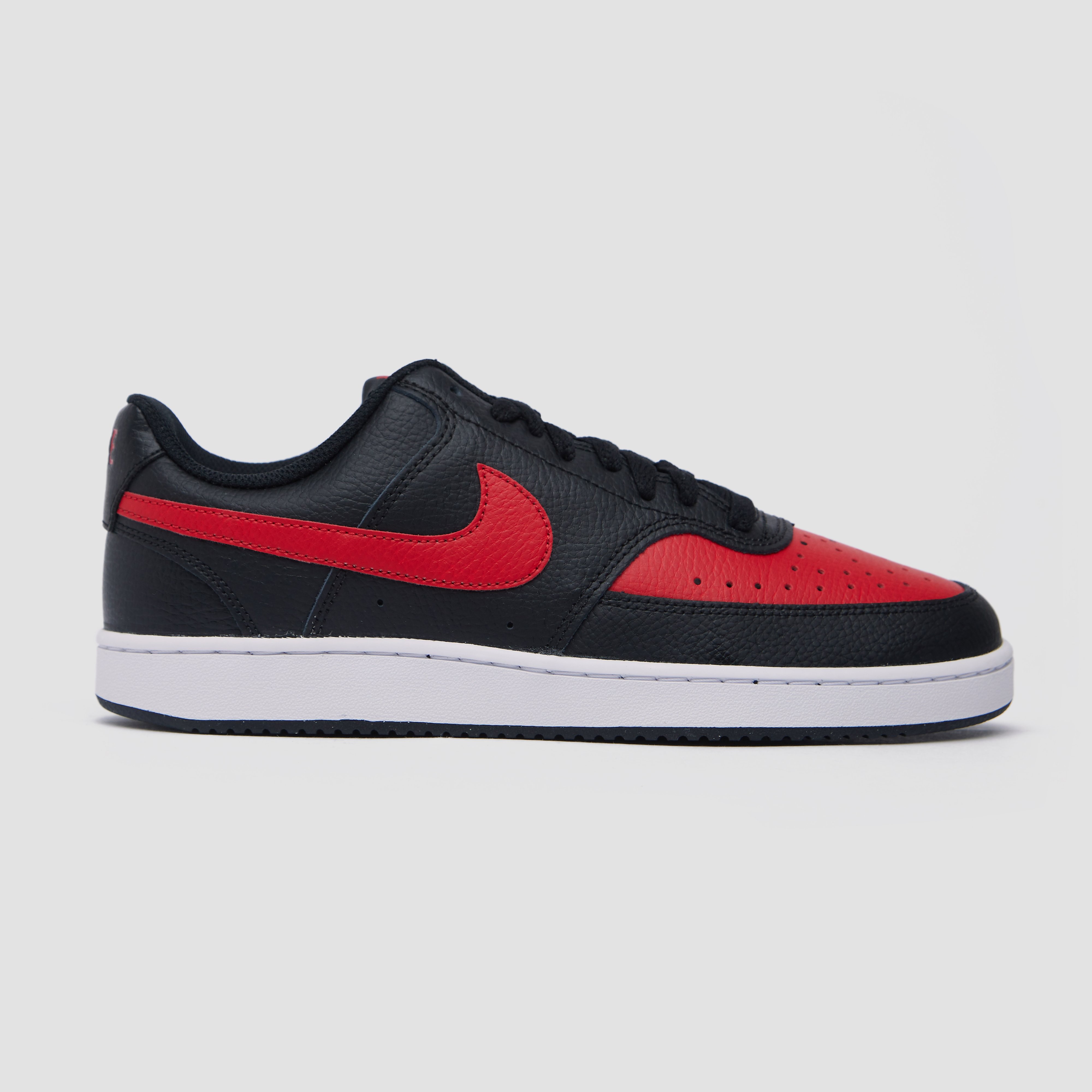 Nike Nike court vision low sneakers zwart/rood heren heren