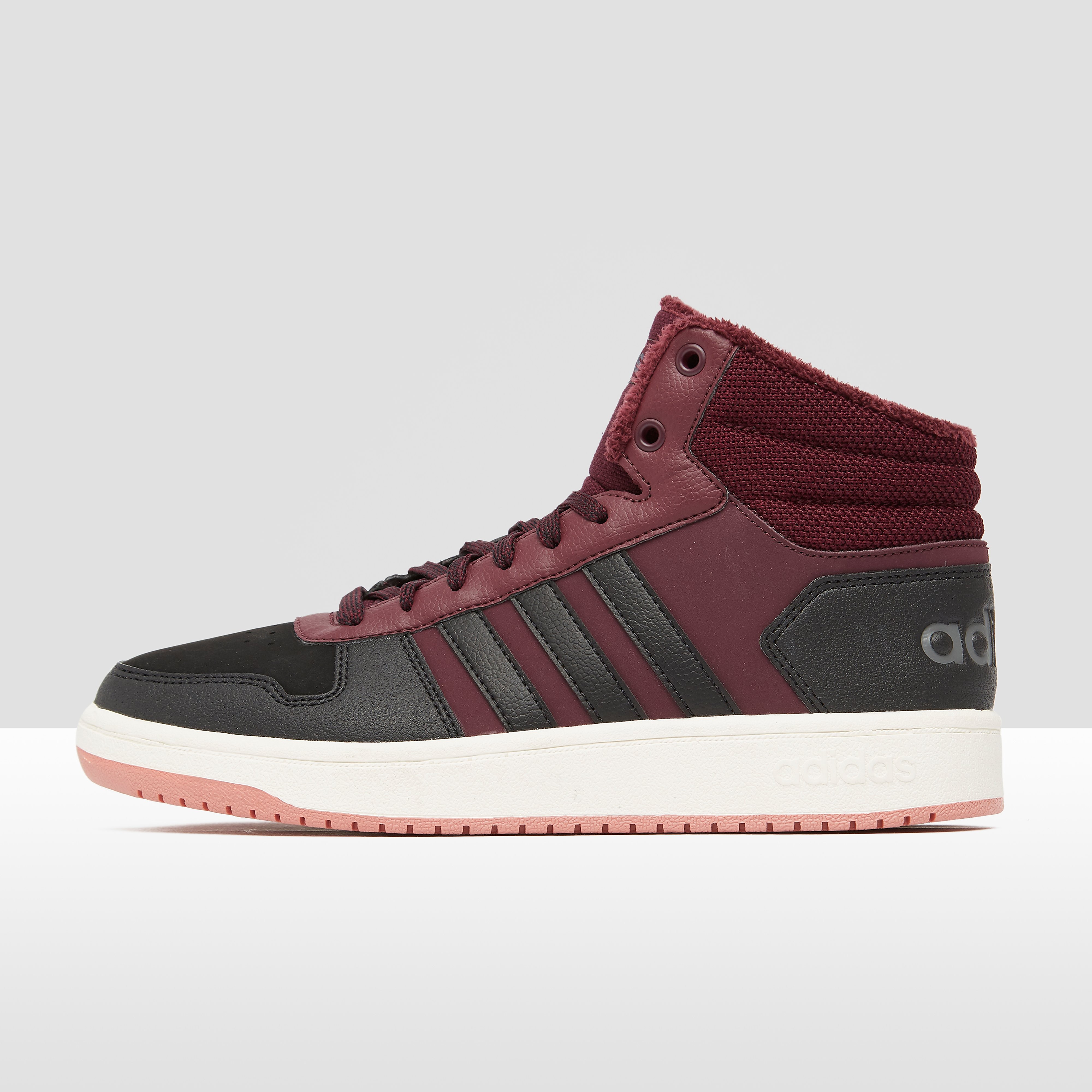 adidas Hoops 2.0 mid sneakers rood dames Dames