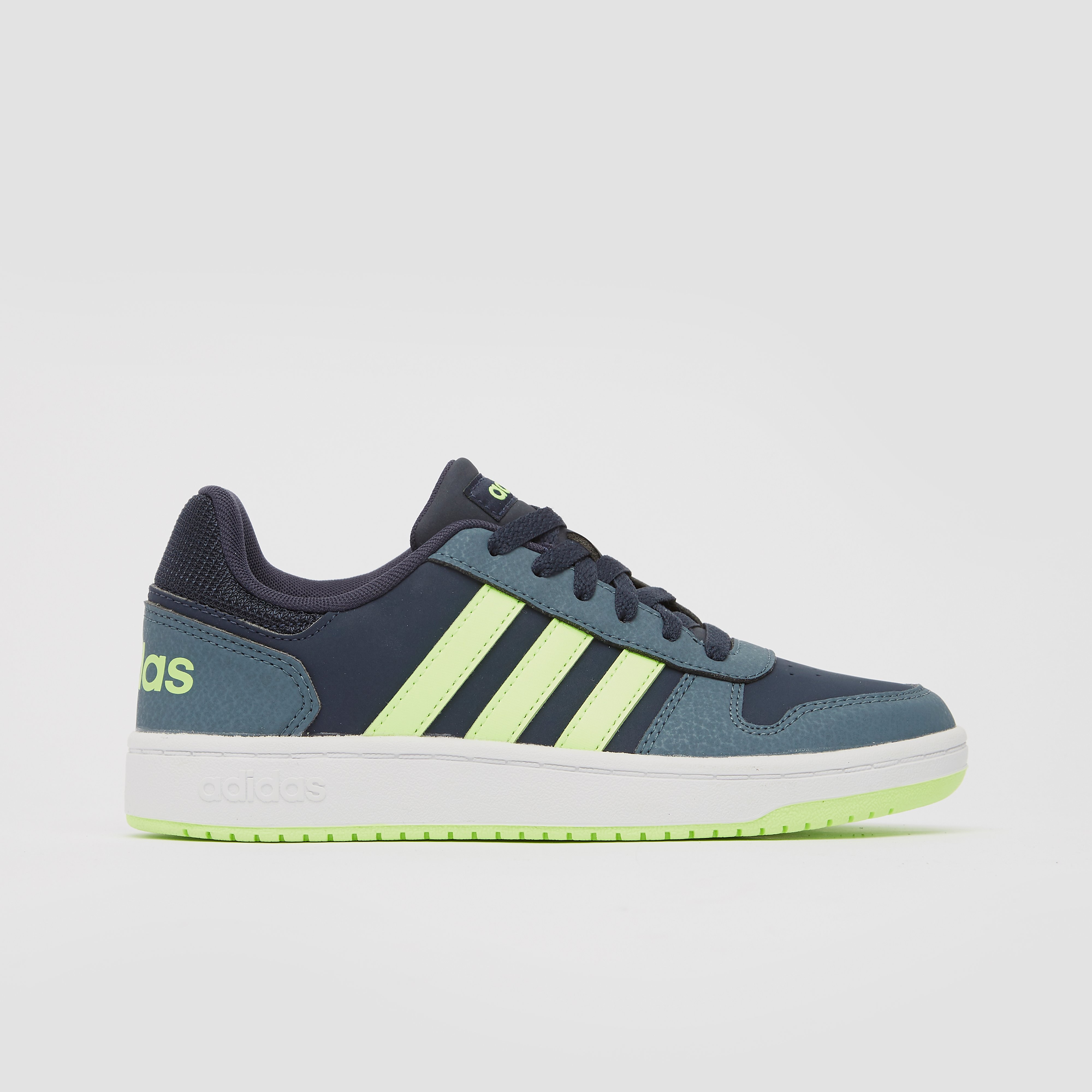 adidas Hoops 2.0 sneakers blauw/groen kinderen Kinderen