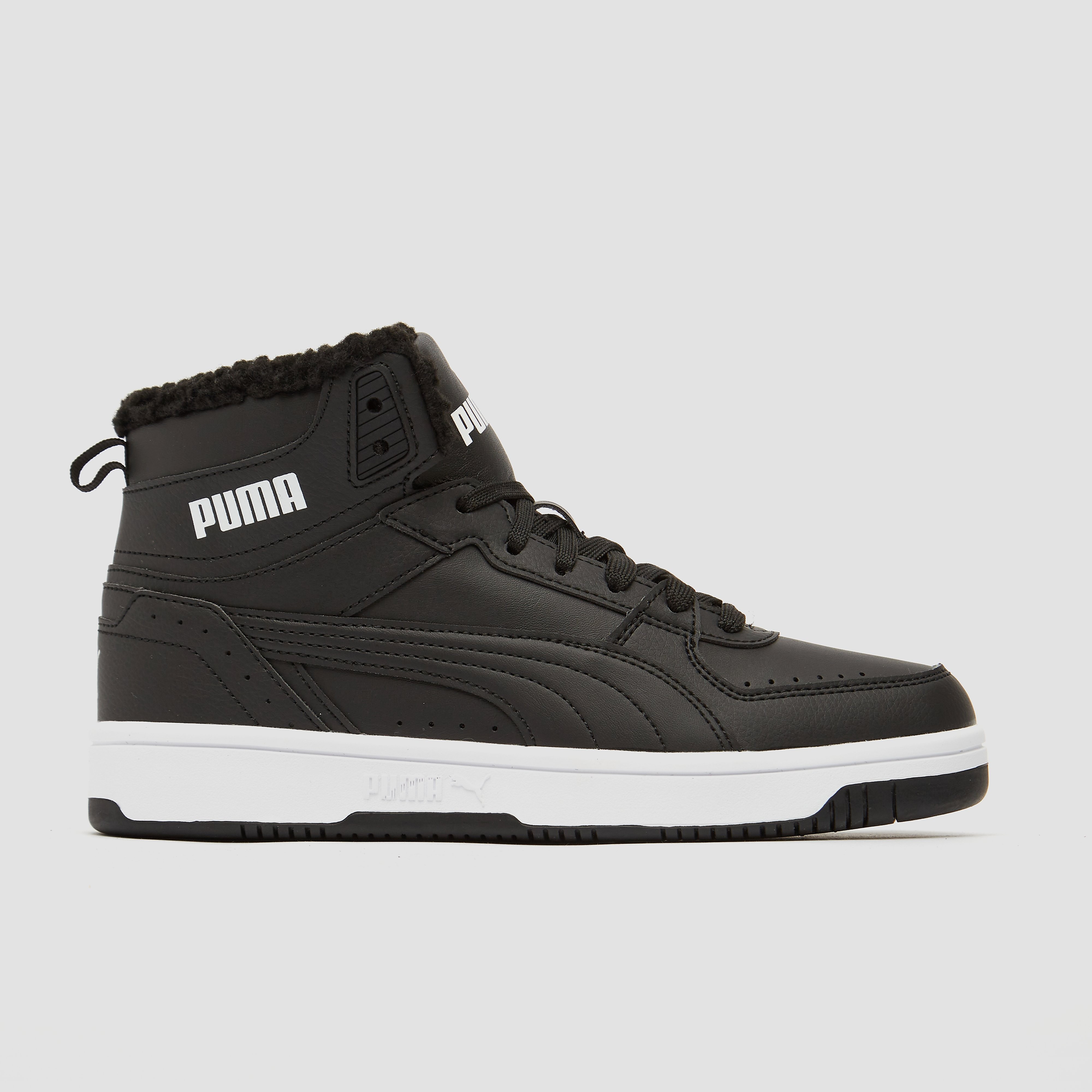 Puma Rebound Joy Fur jongens sneaker - Zwart - Maat 37