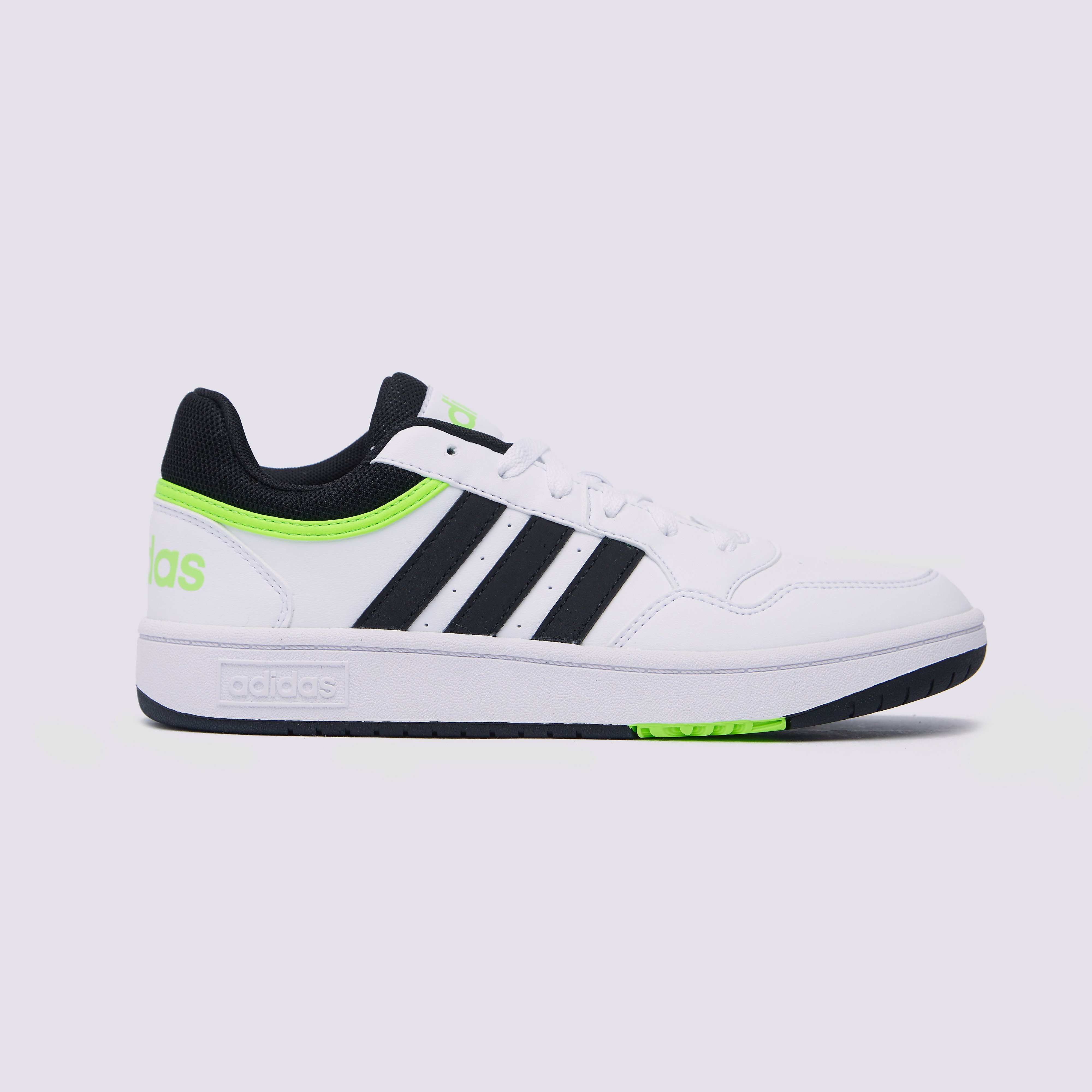 Adidas Hoops 3.0 Sneakers Wit/Groen Kinderen - Maat 36