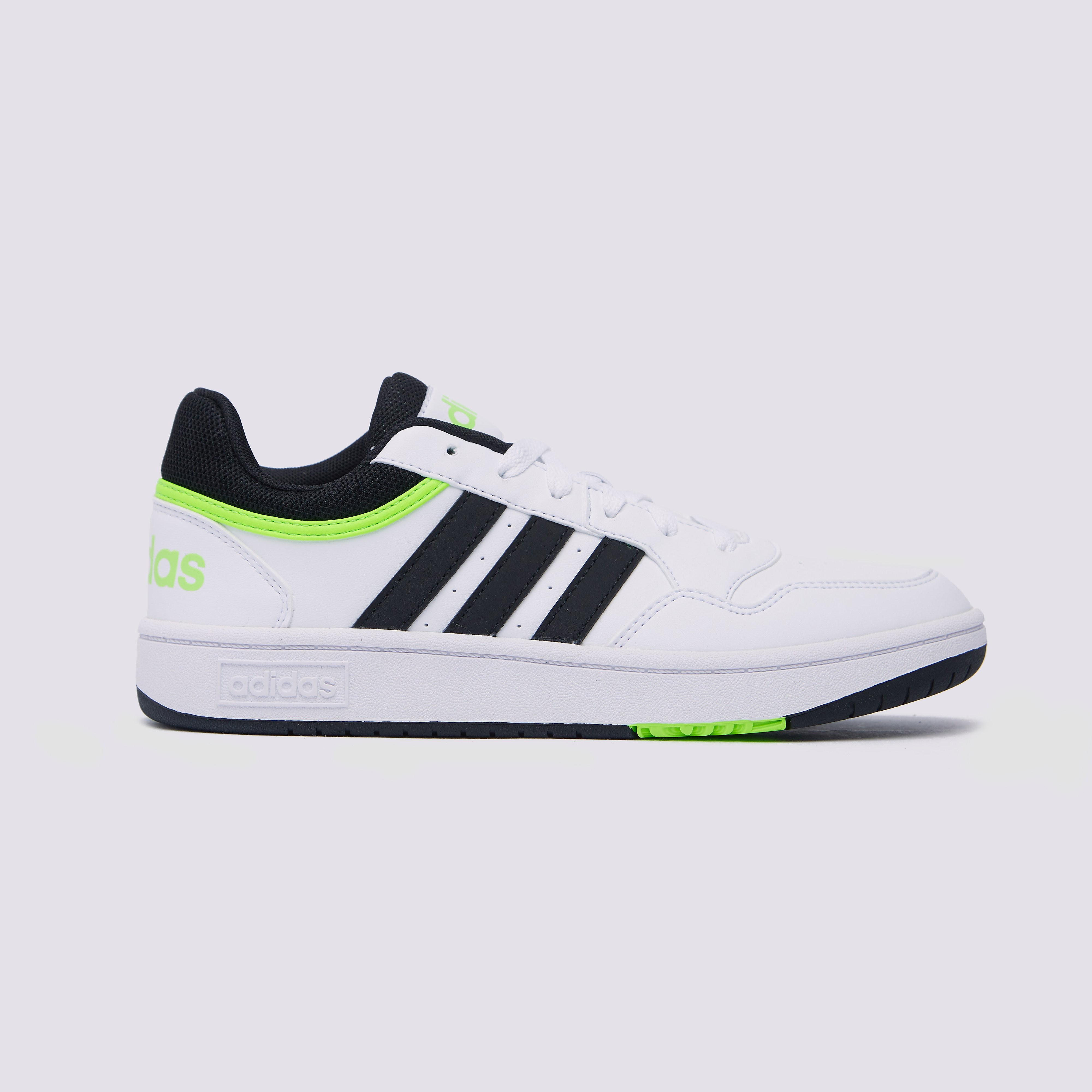 Adidas Hoops 3.0 Sneakers Wit/Groen Kinderen - Maat 37