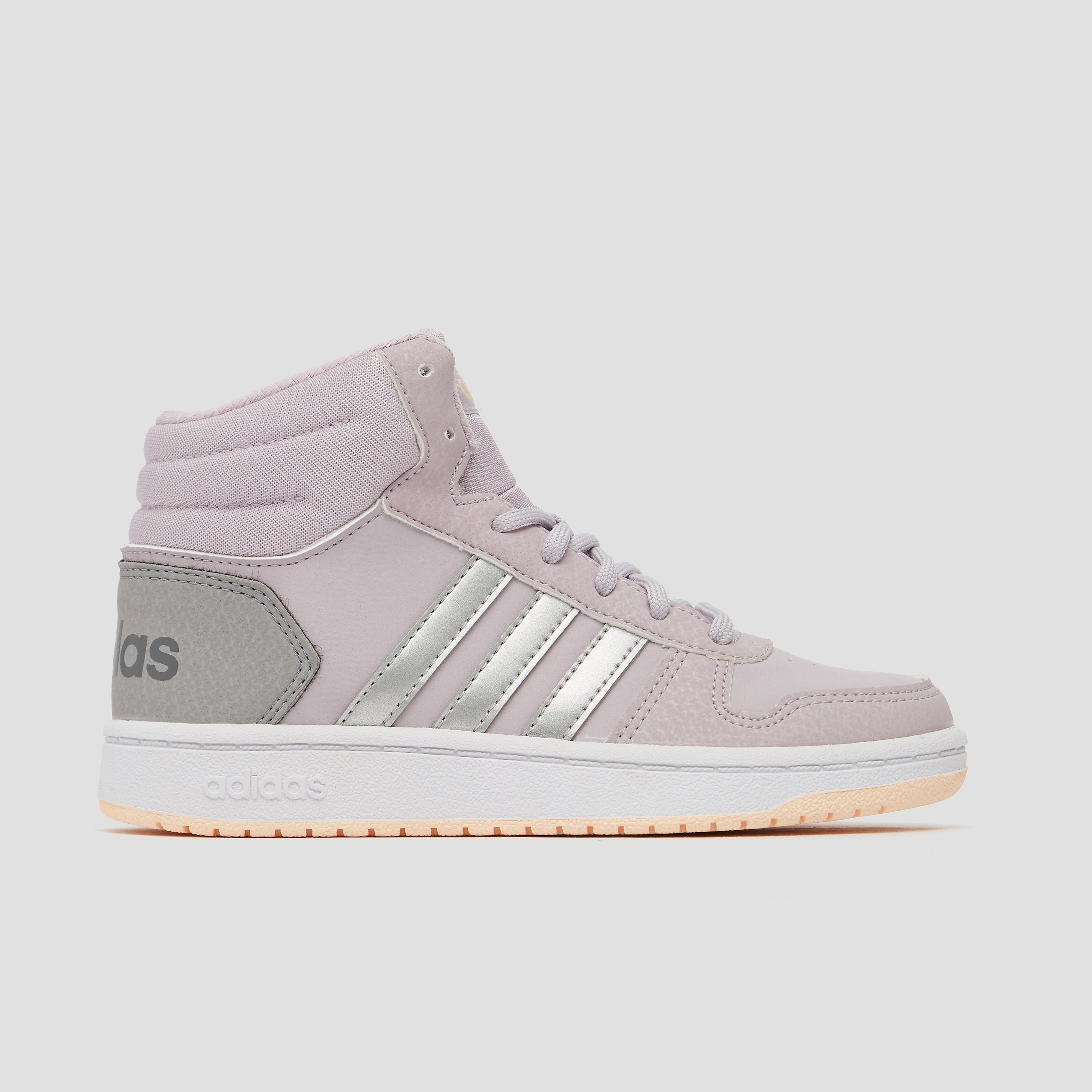 adidas Hoops mid 2.0 sneakers roze/zilver kinderen Kinderen