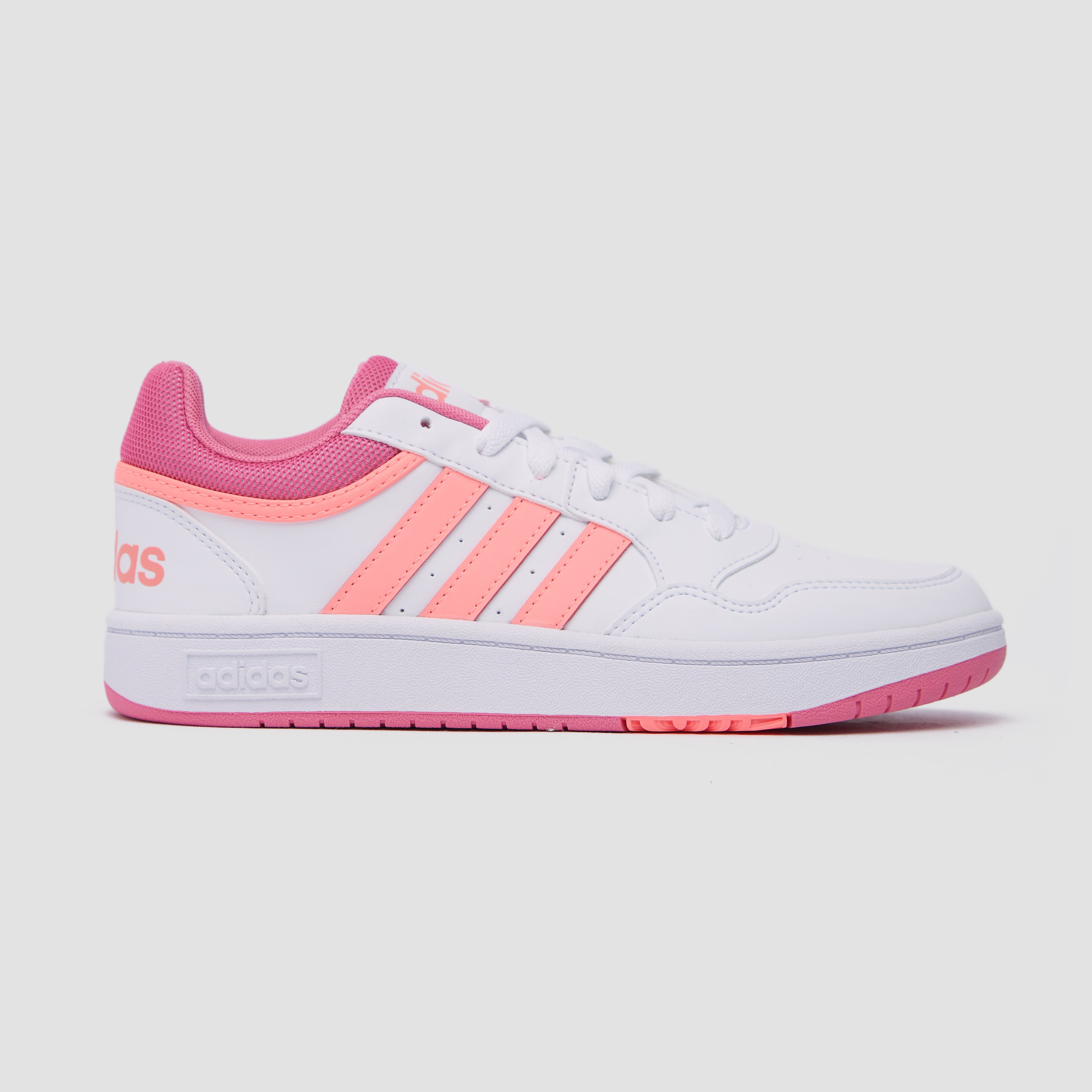 Adidas Hoops 3.0 Sneakers Wit/Roze Kinderen - Maat 38,5