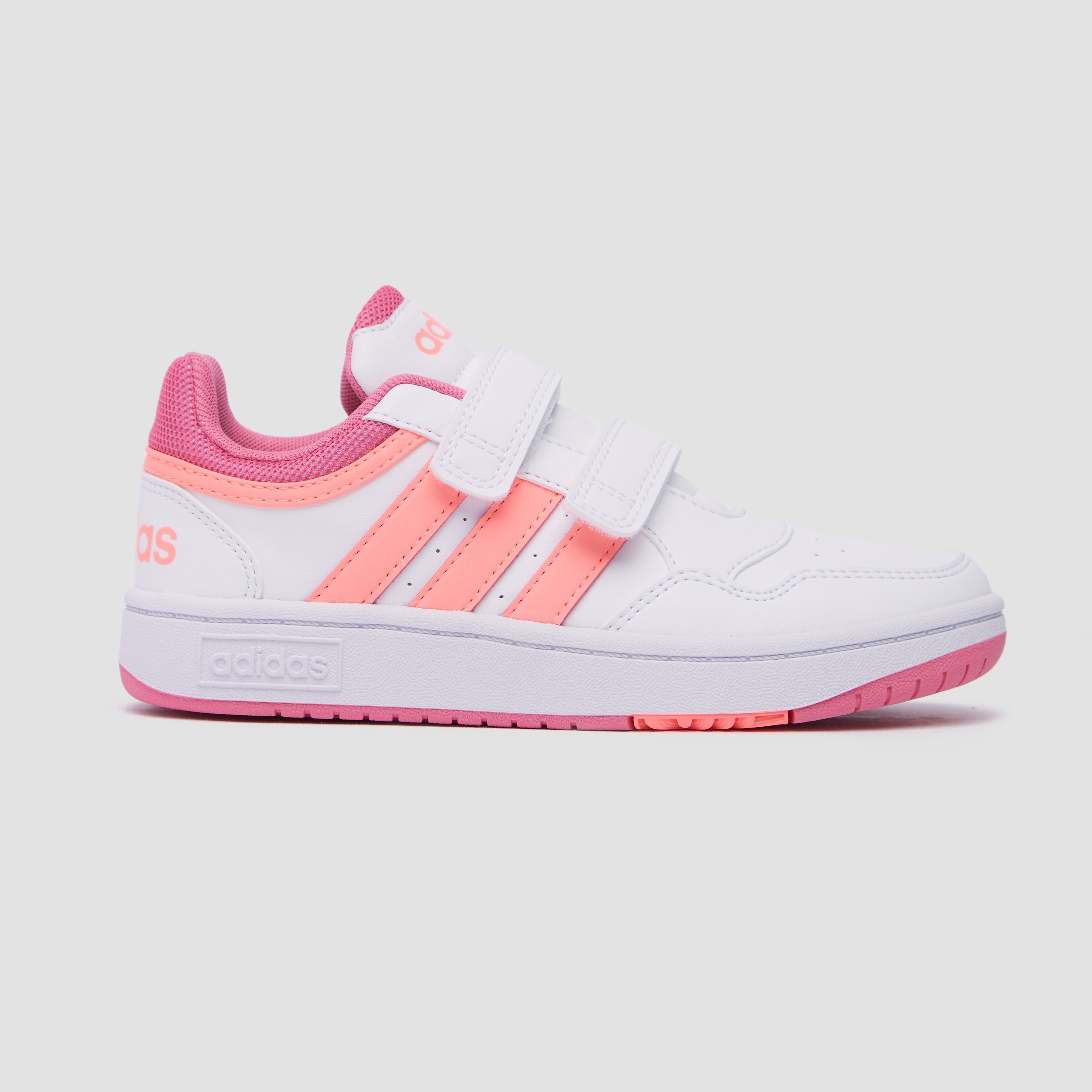 adidas Adidas hoops 3.0 sneakers wit/roze kinderen kinderen