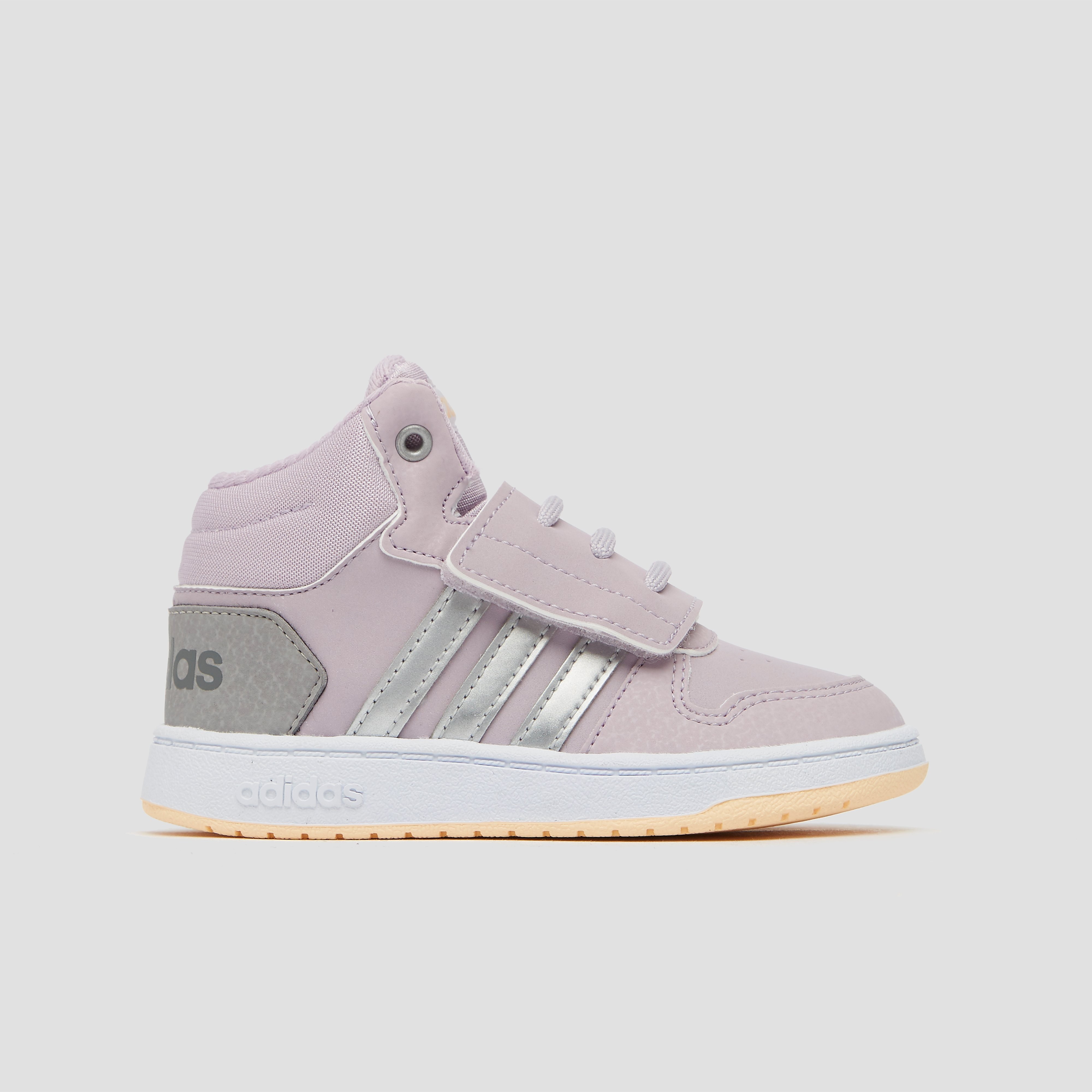 adidas Hoops mid 2.0 sneakers roze/zilver baby Kinderen