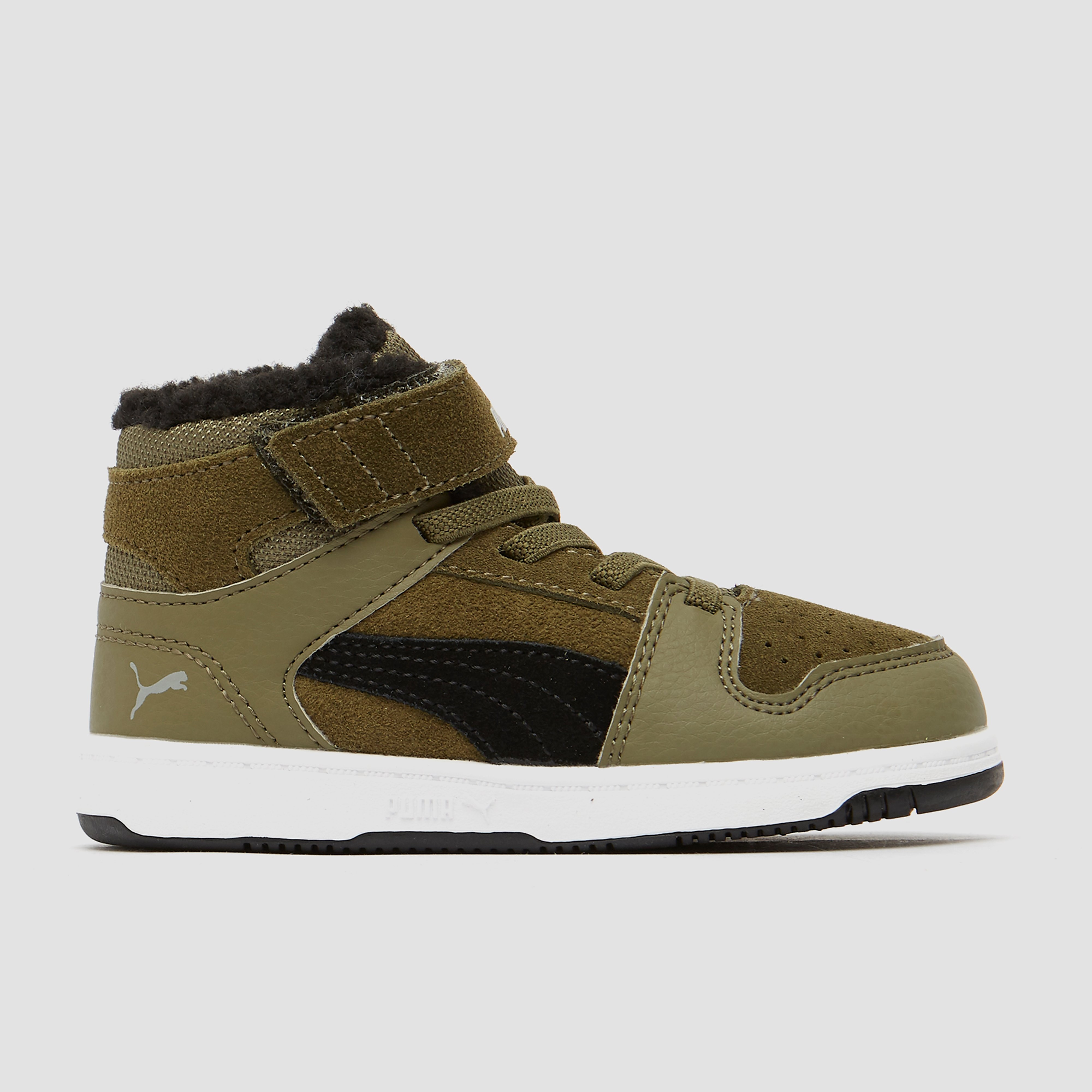 PUMA Rebound layup sneakers groen/zwart kinderen Kinderen