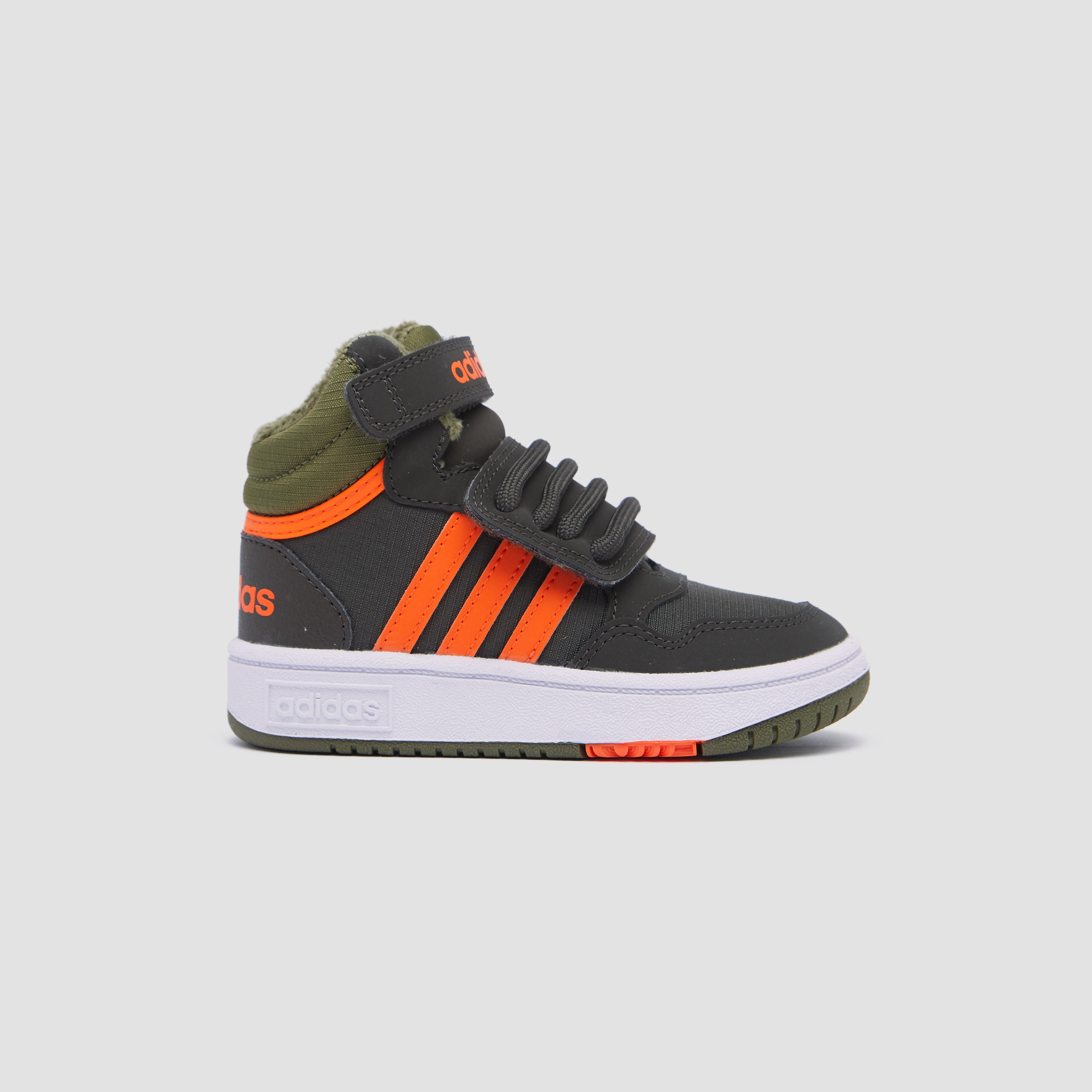 adidas Adidas hoops mid lifestyle basketball strap sneakers groen baby kinderen