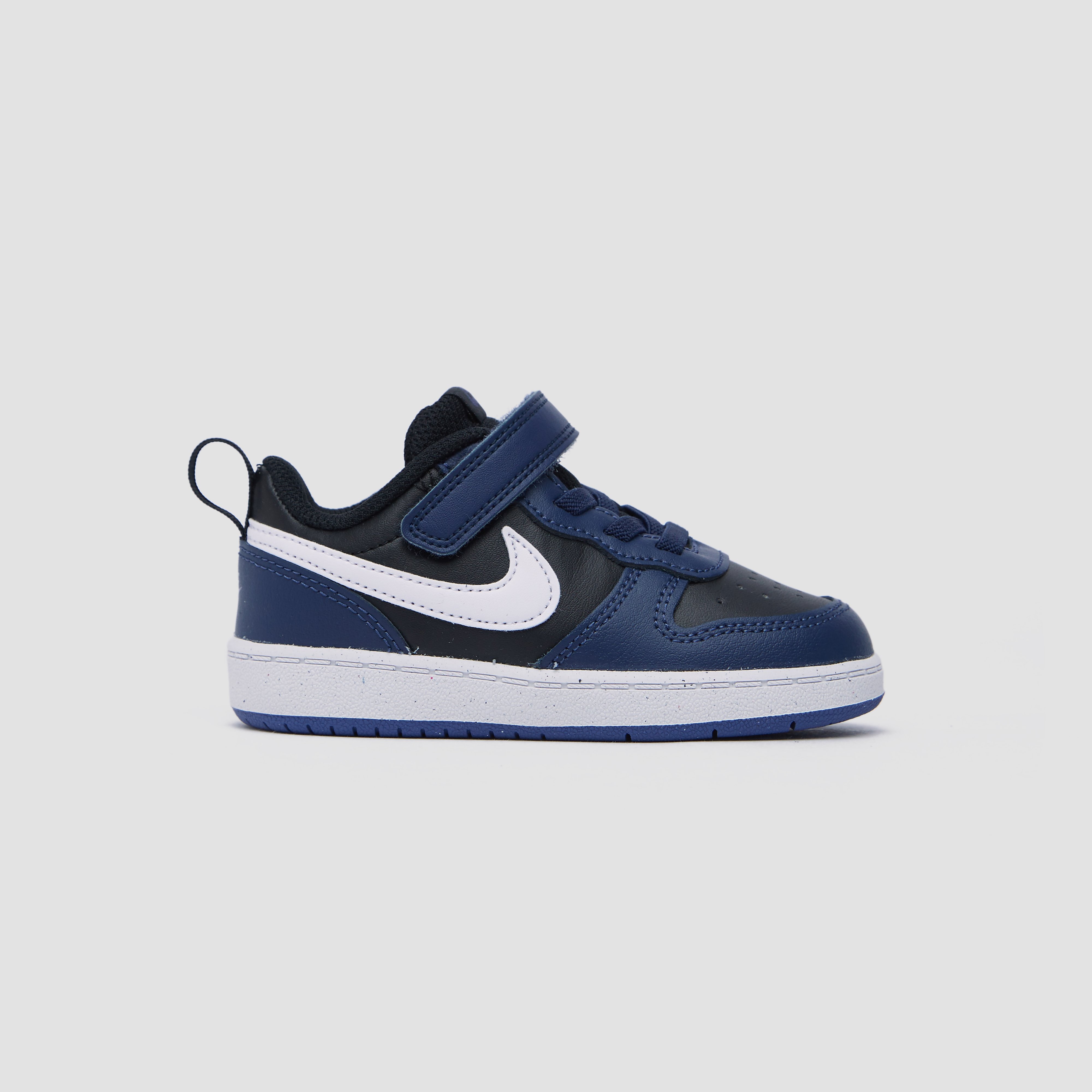 Nike Nike nike court borough low 2 sneakers zwart/blauw baby kinderen