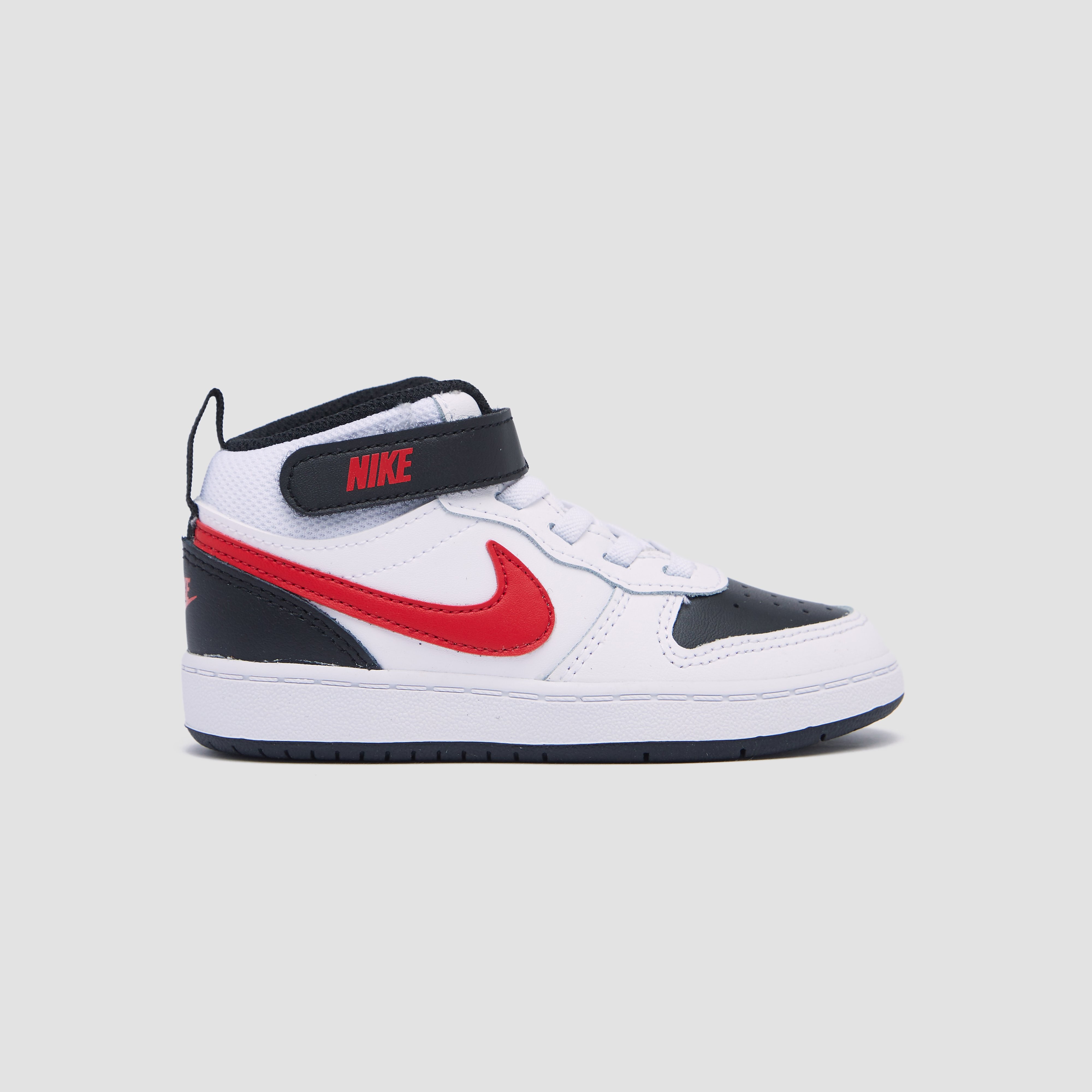 Nike Nike court borough mid 2 sneakers wit/rood baby kinderen