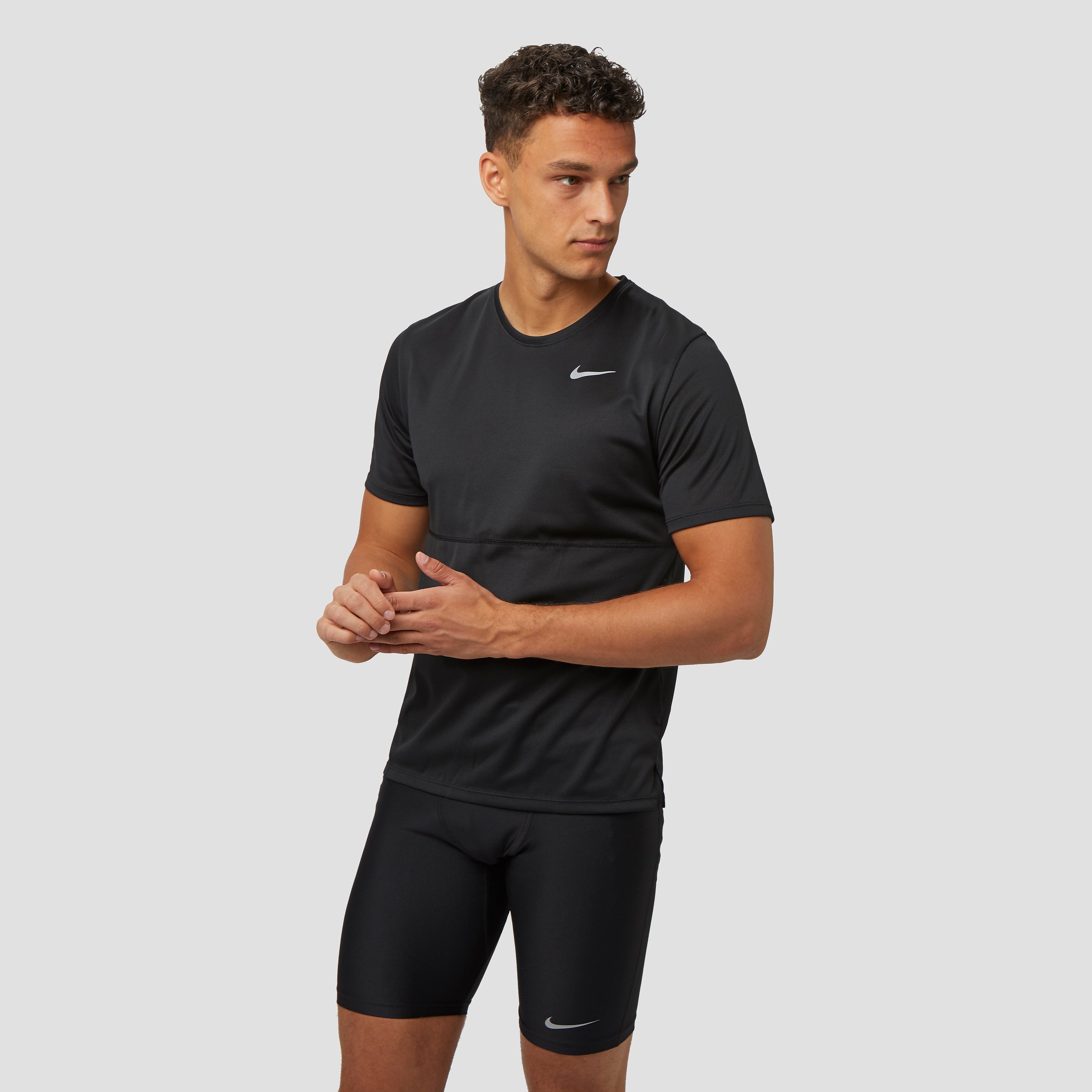 NIKE Breathe run hardloopshirt zwart heren Heren