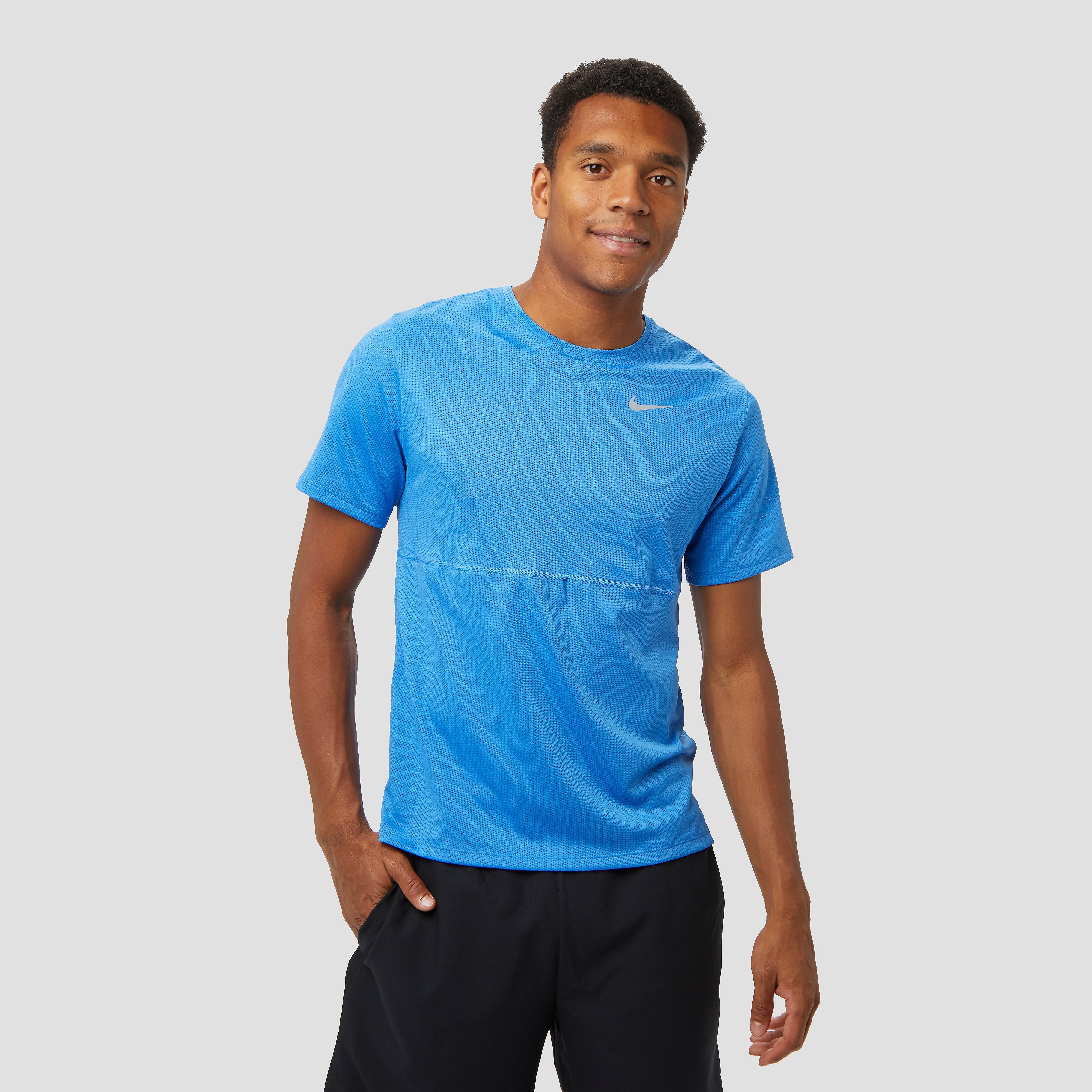 NIKE Breathe hardloopshirt blauw heren Heren