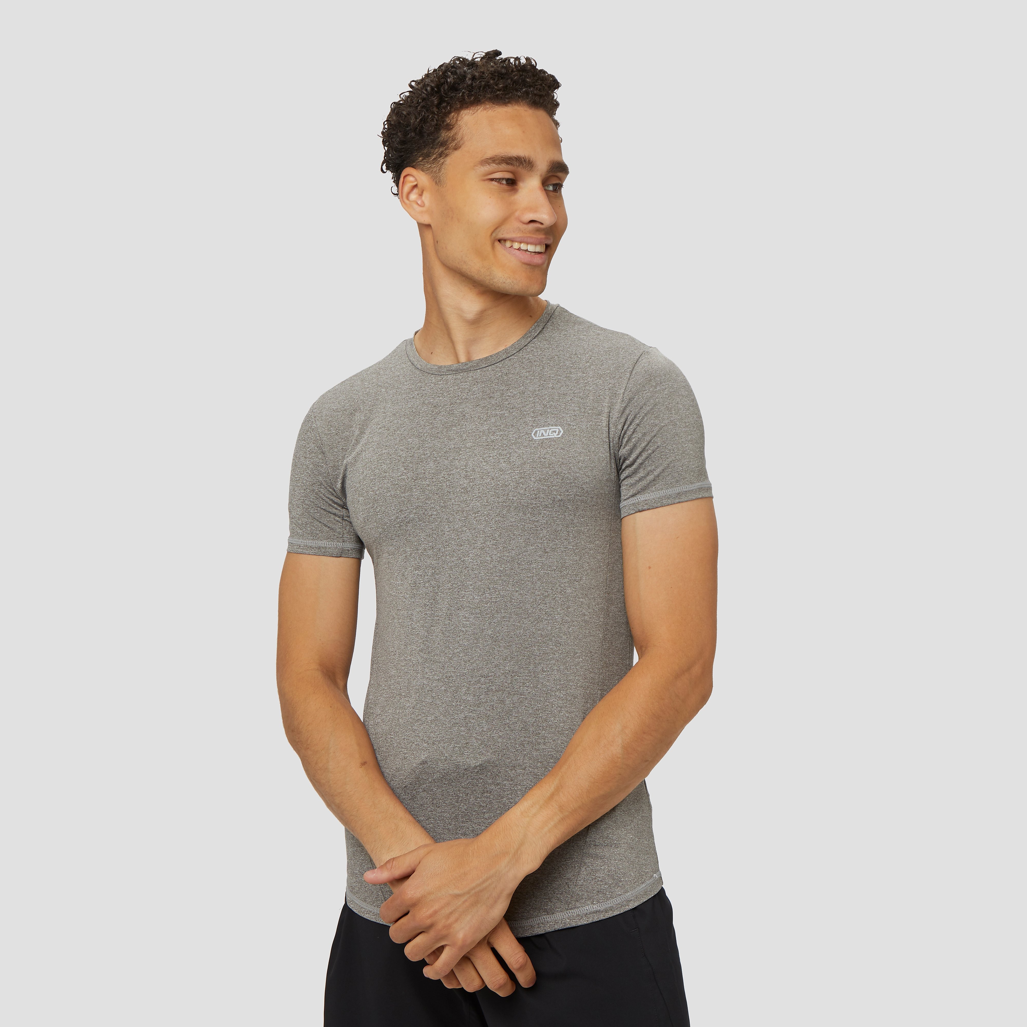 INQ Crampon 2 hardloopshirt grijs heren Heren