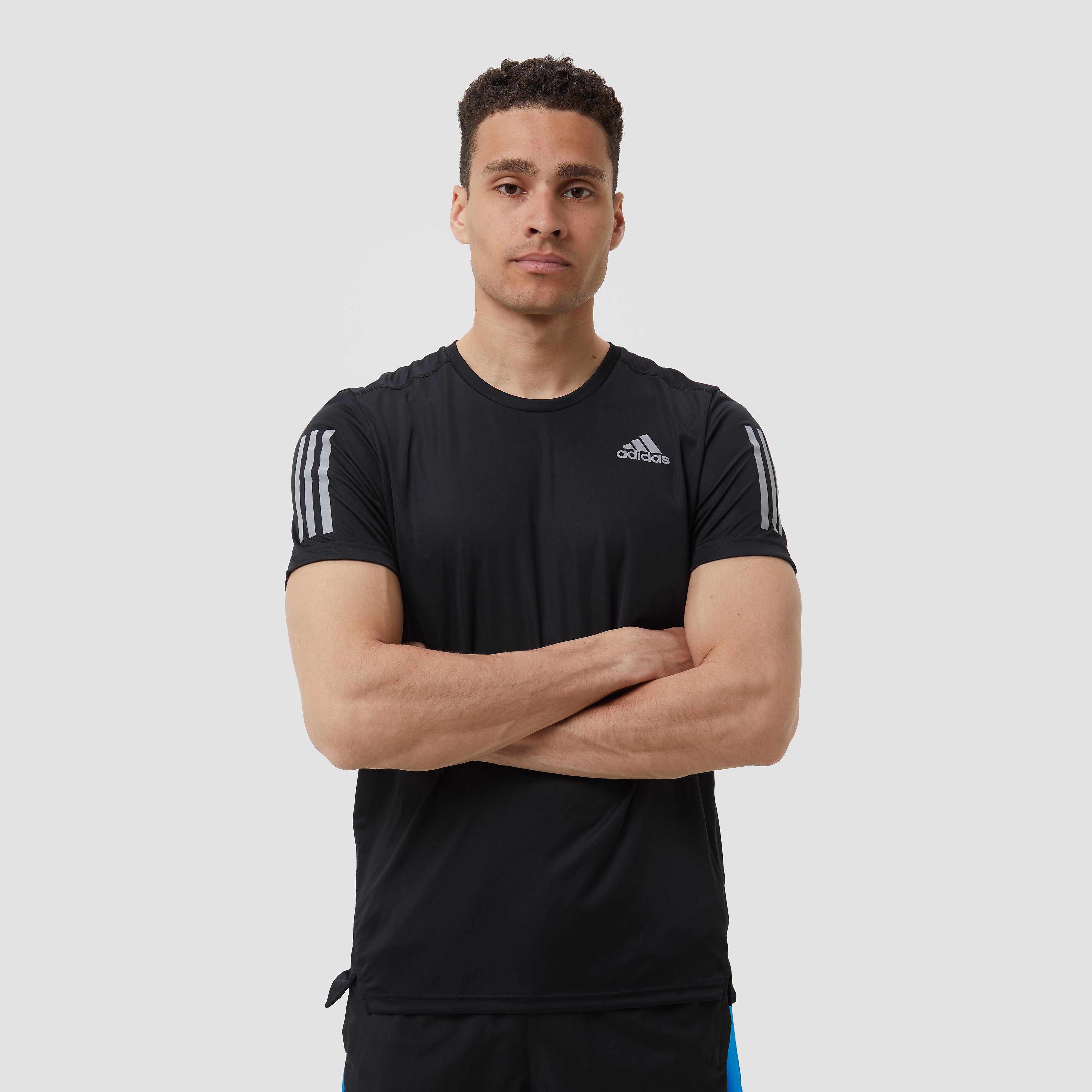 Adidas Own The Run Hardloopshirt Zwart Heren - Maat XL