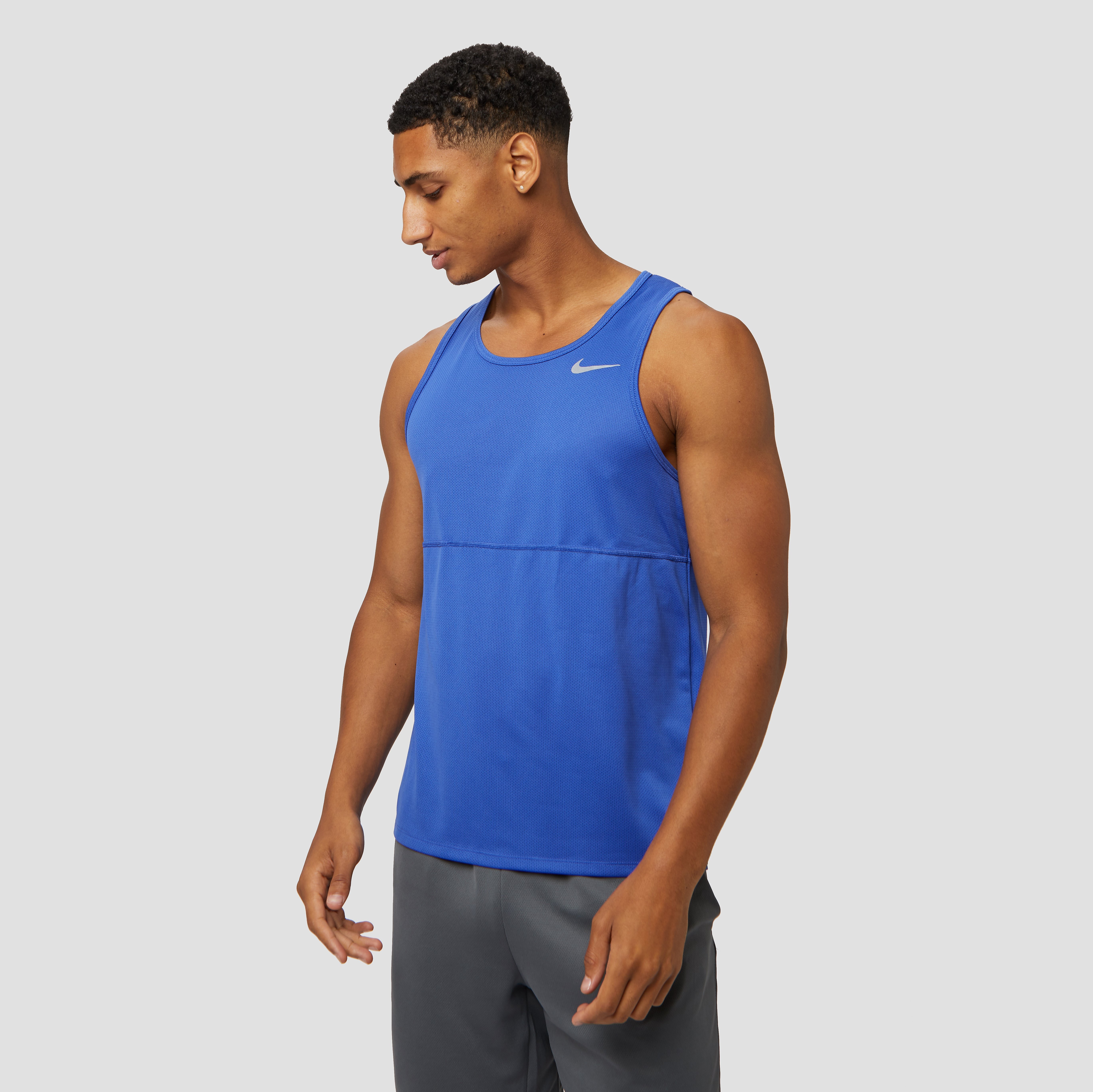 NIKE Breathe run hardloop tanktop blauw heren Heren