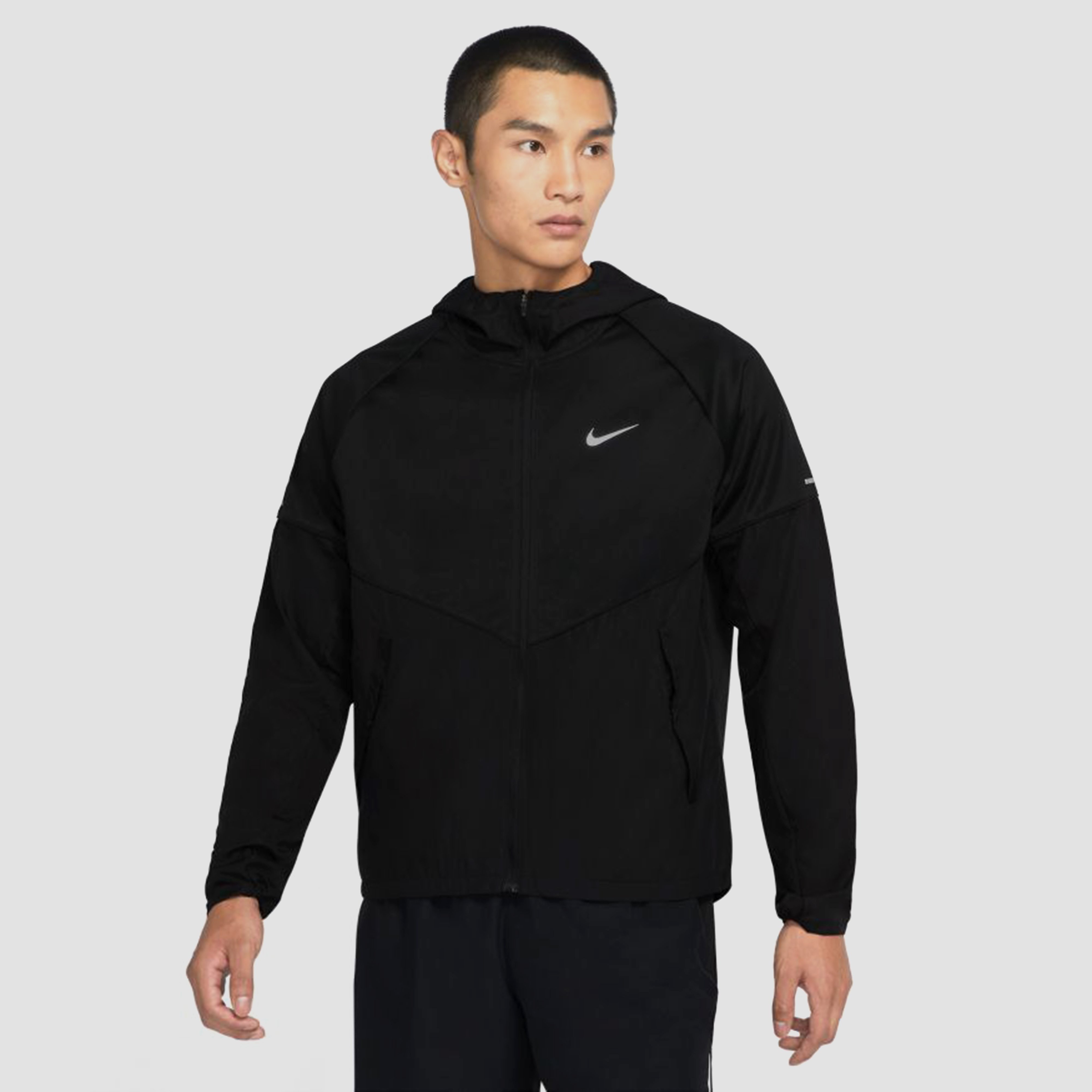 Nike Nike therma-fit repel miler hardloopjas zwart heren heren