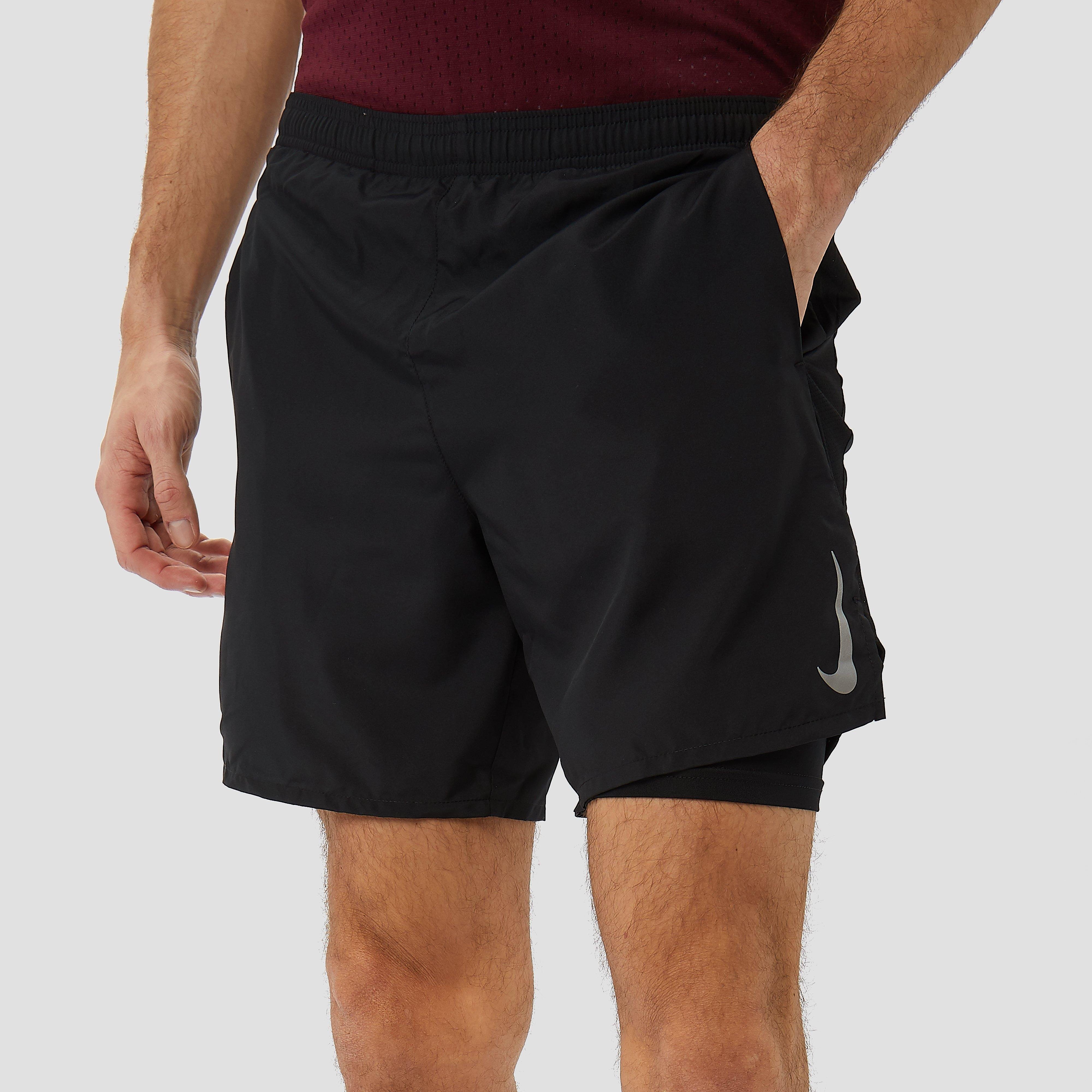 NIKE Challenger 2-in-1 hardloopshort zwart heren Heren