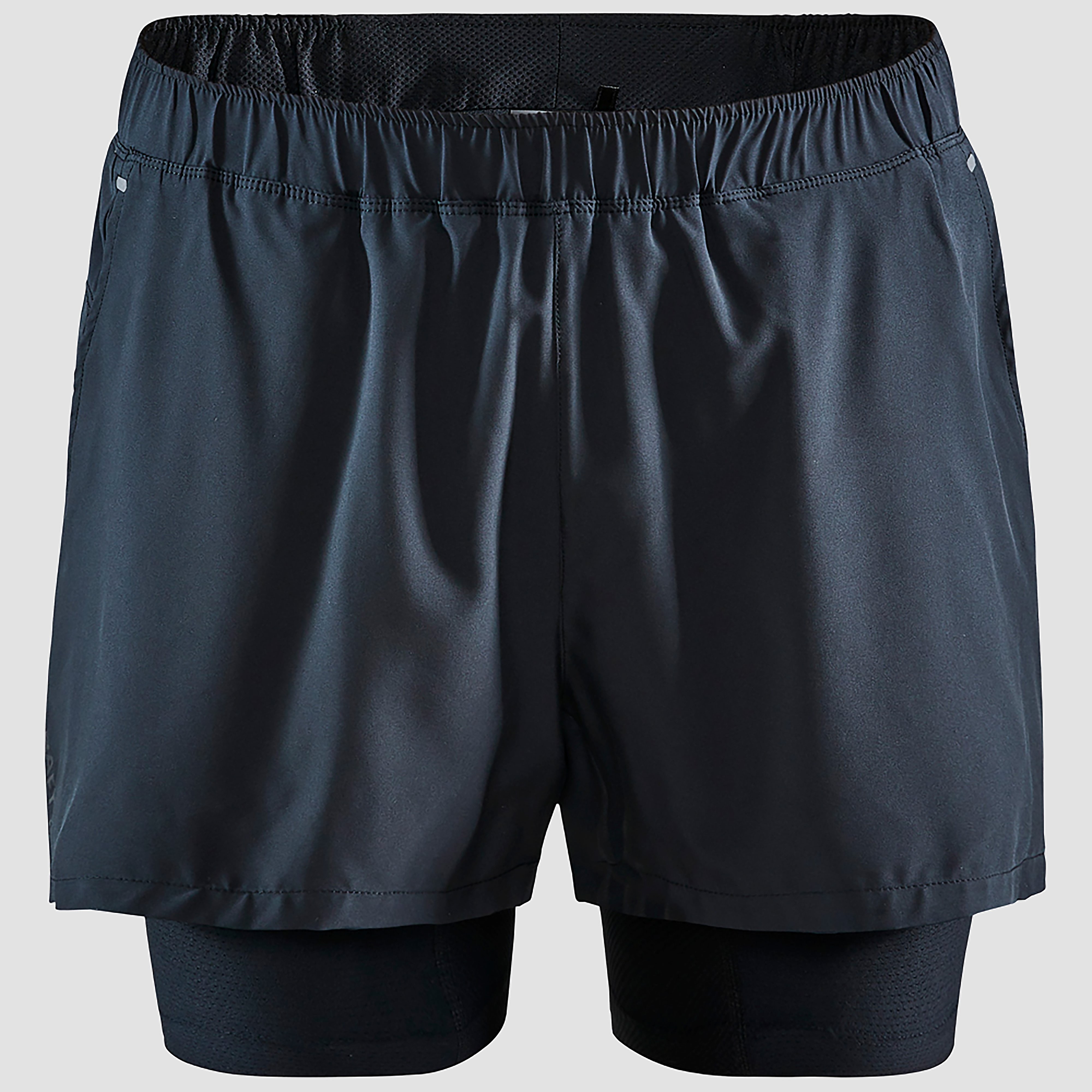CRAFT Adv essence 2-in-1 stretch hardloopshort zwart heren Heren