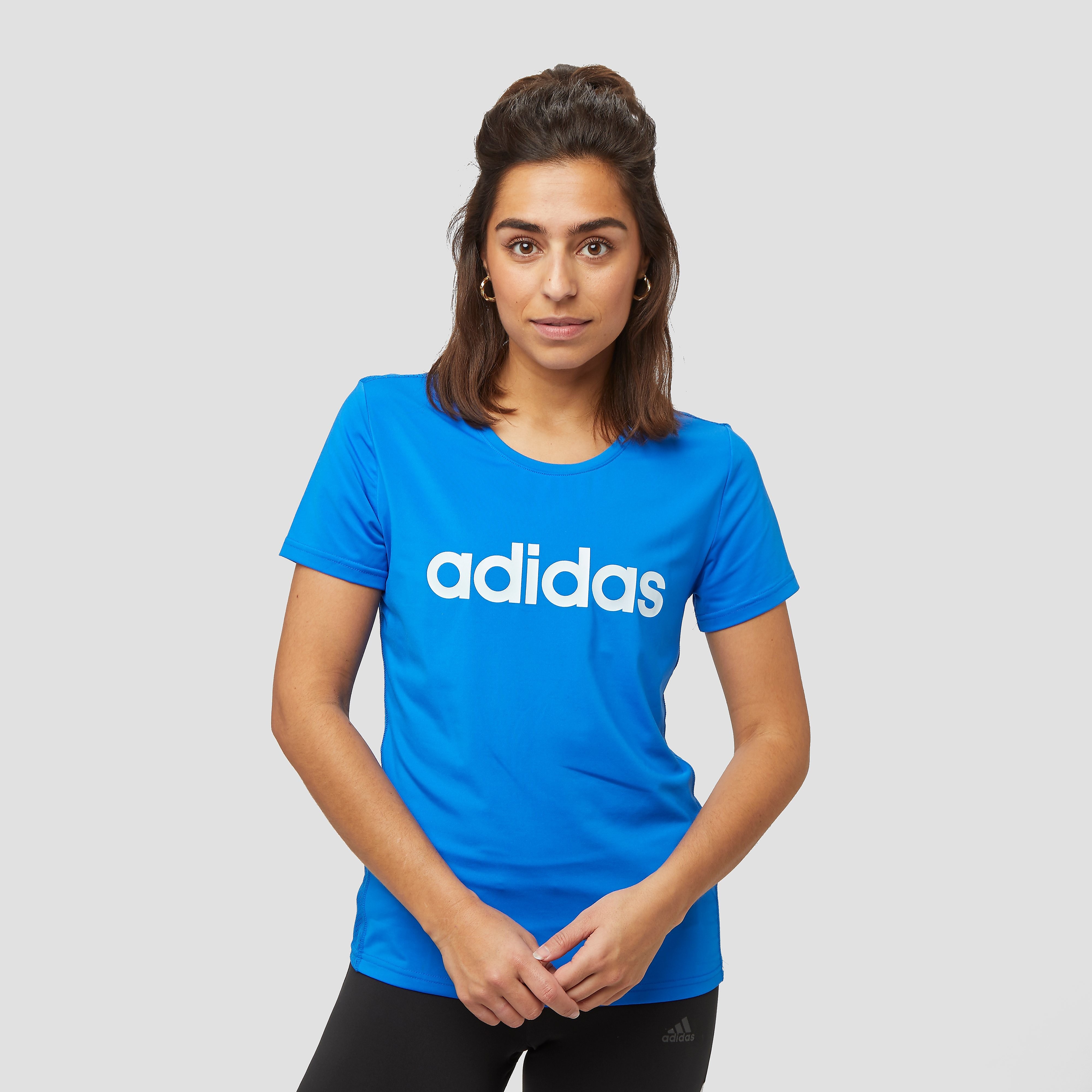 adidas Design 2 move hardloopshirt blauw dames Dames