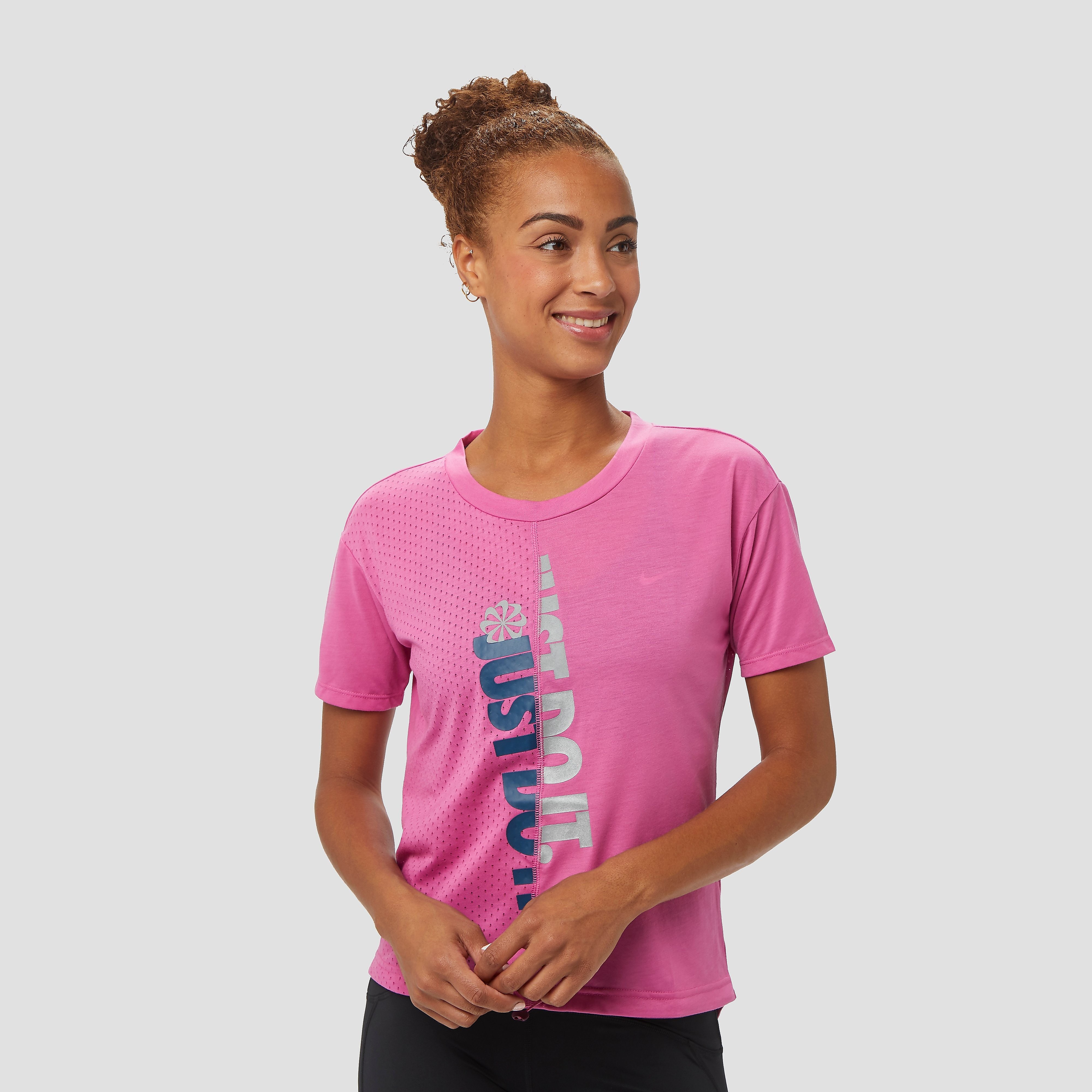 NIKE Iconclsh hardloopshirt roze dames Dames Hardloopartikelen