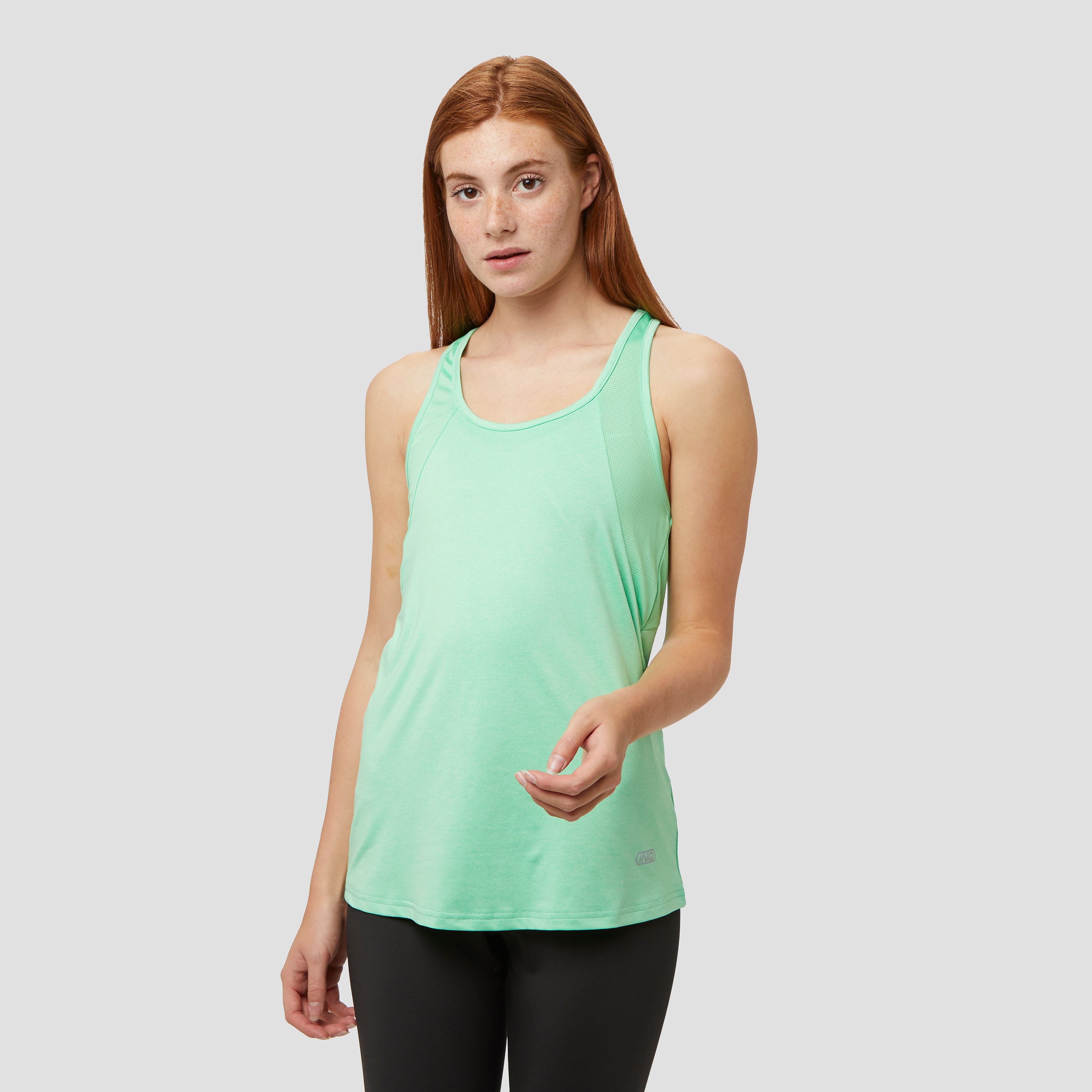 INQ Arah melange hardloop tanktop groen dames Dames