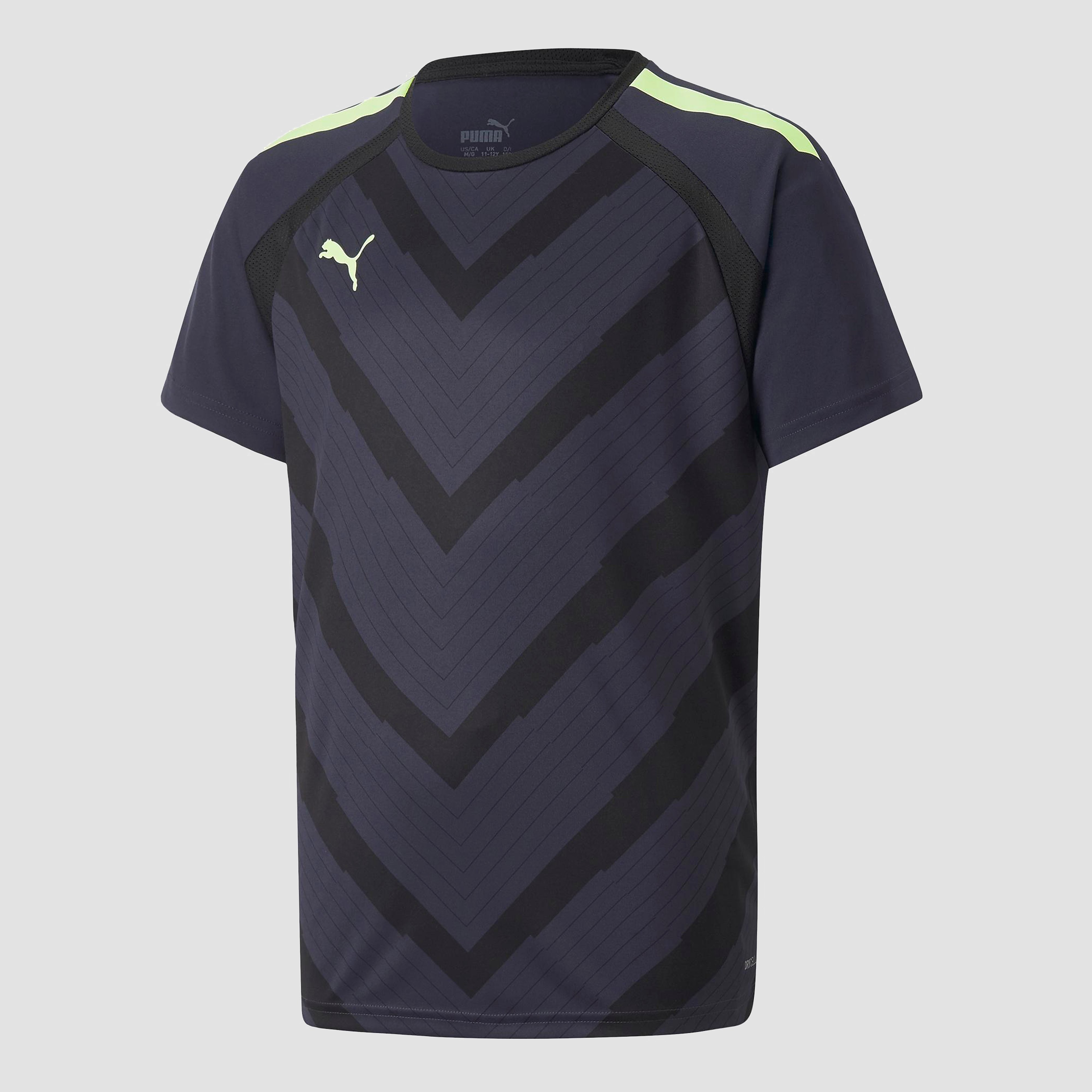 Puma Teamliga Graphic Jersey kinder sport T-shirt - Blauw - Maat 170/176
